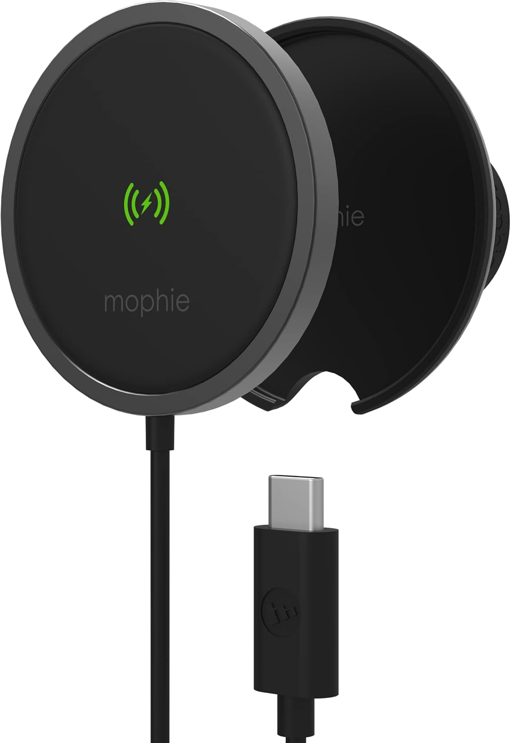 Mophie Wireless Charging Air Vent Car Mount, Black image number 4