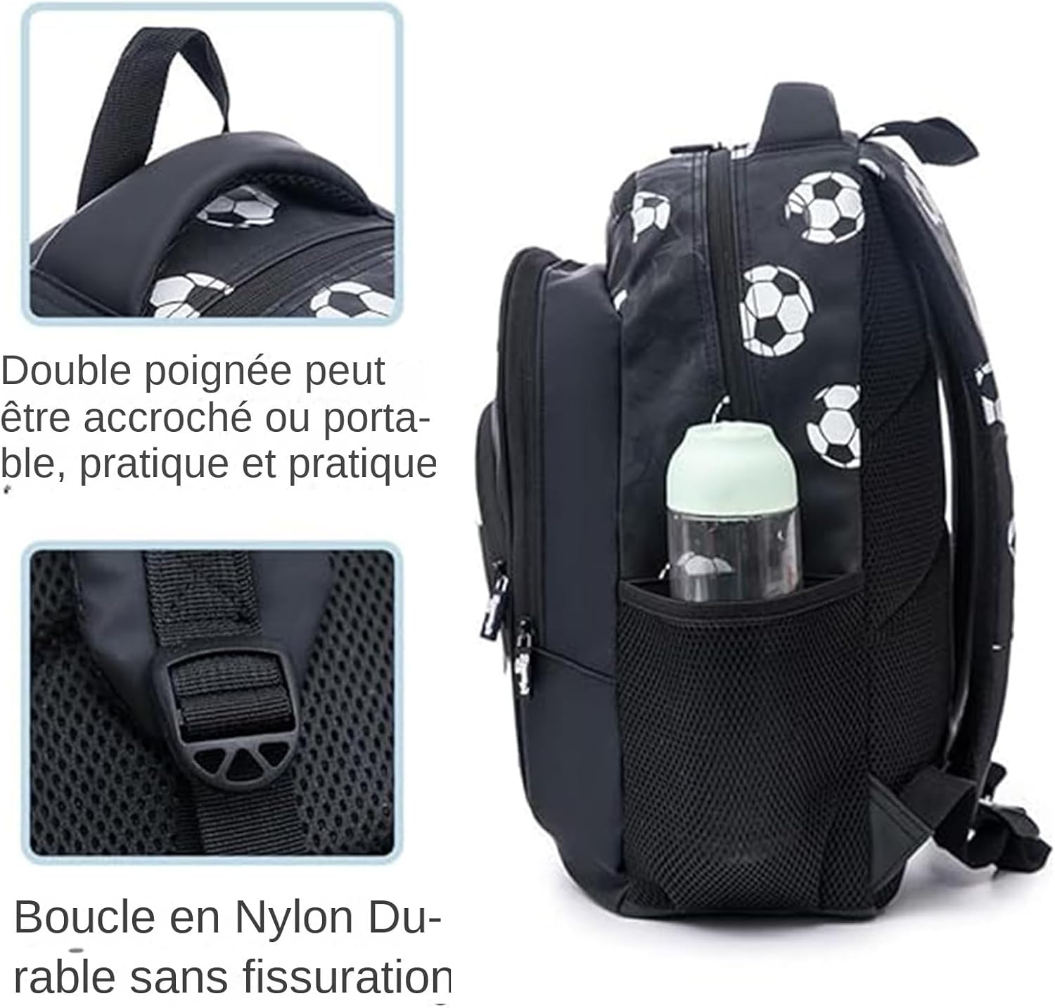 Xinhuju School Backpack for - Boys Backpack Football Backpack | College Sports Backpacks Eco Friendly School Bag for Boys for College, Camping, Campus, image number 1