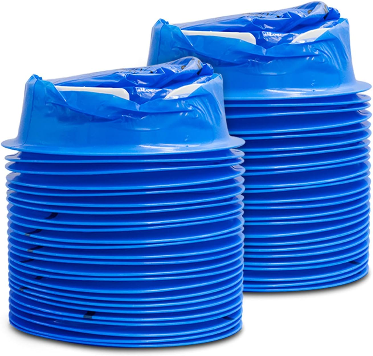 50 Pack Vomit Bags, Disposable Emesis Bags Aircraft & Car Sickness Bag Leak Resistant Blue Nausea Bags for Travel Motion Sickness image number 3