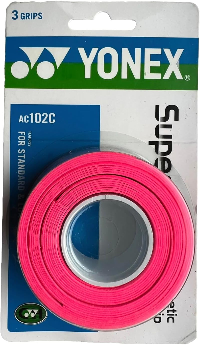YONEX Overgrip Super GRAP 3 Pack - Tennis, Badminton, Squash - Choice of Colors