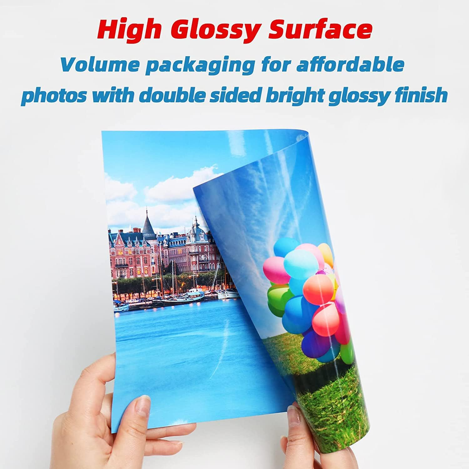 INKUWAY 300Gsm A4 Thick Photo Paper Glossy Double Sided Inkjet 100Sheets Heavyweight for Printing Photos, Greeting Card, Postcard, DIY Cards. image number 5