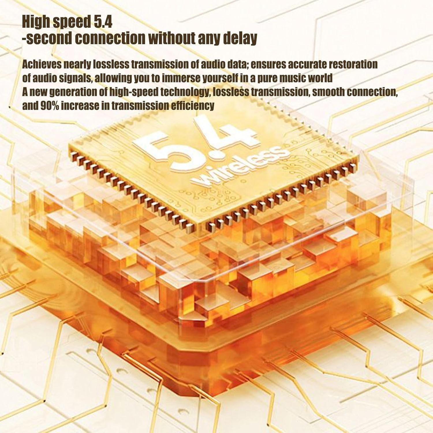 Tktouci Wireless Earbuds - Comfort Wireless Headphones | Noise Reduction Smart Long Battery Life Waterproof Earphone for Men Travel Adults Women Game Home Phones image number 6