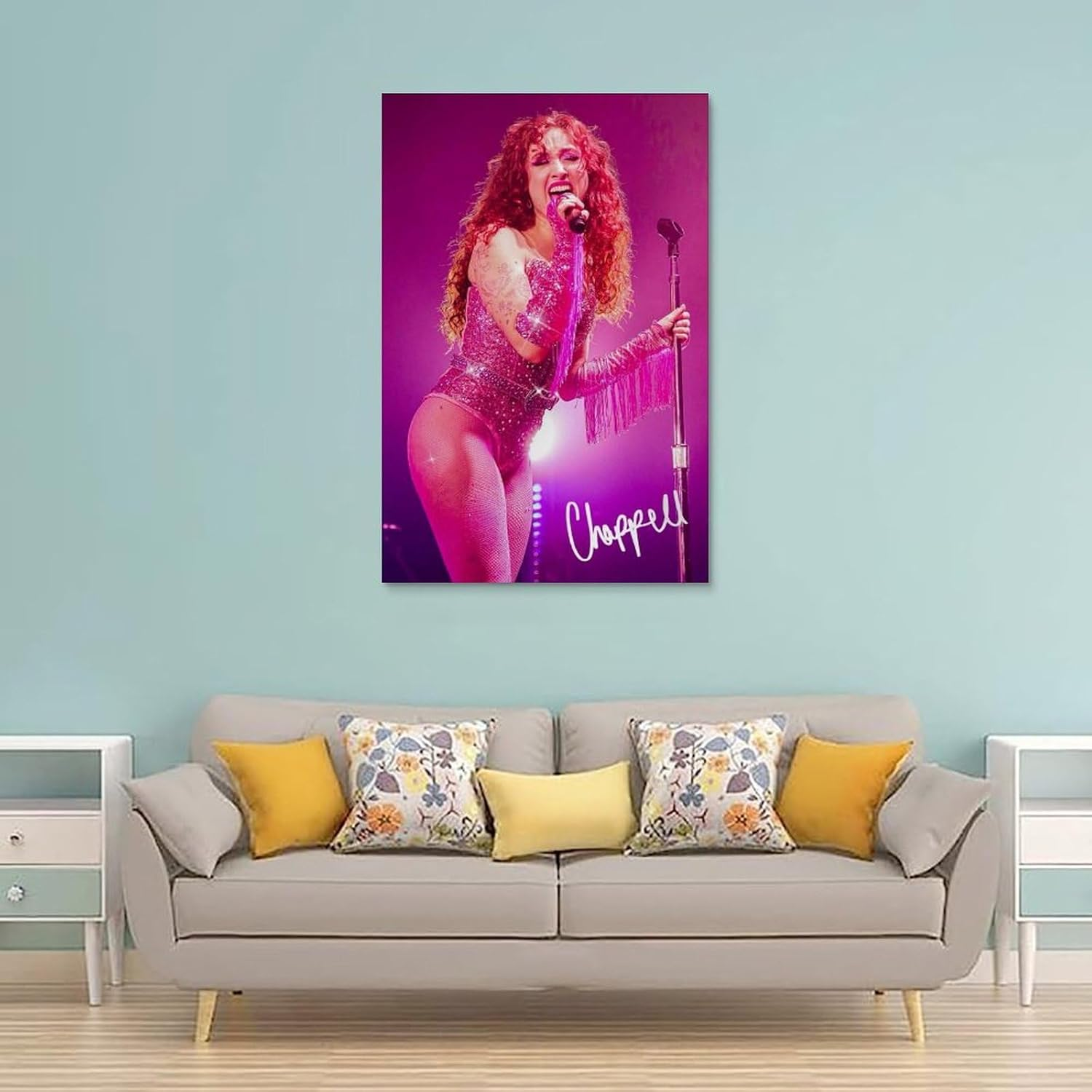 Singer Chappell Roan Poster Poster Canvas Painting Wall Art Picture Home Decor Print for Bedroom Living Room Dorm Study Bar Office 12X18Inch(30X45Cm)