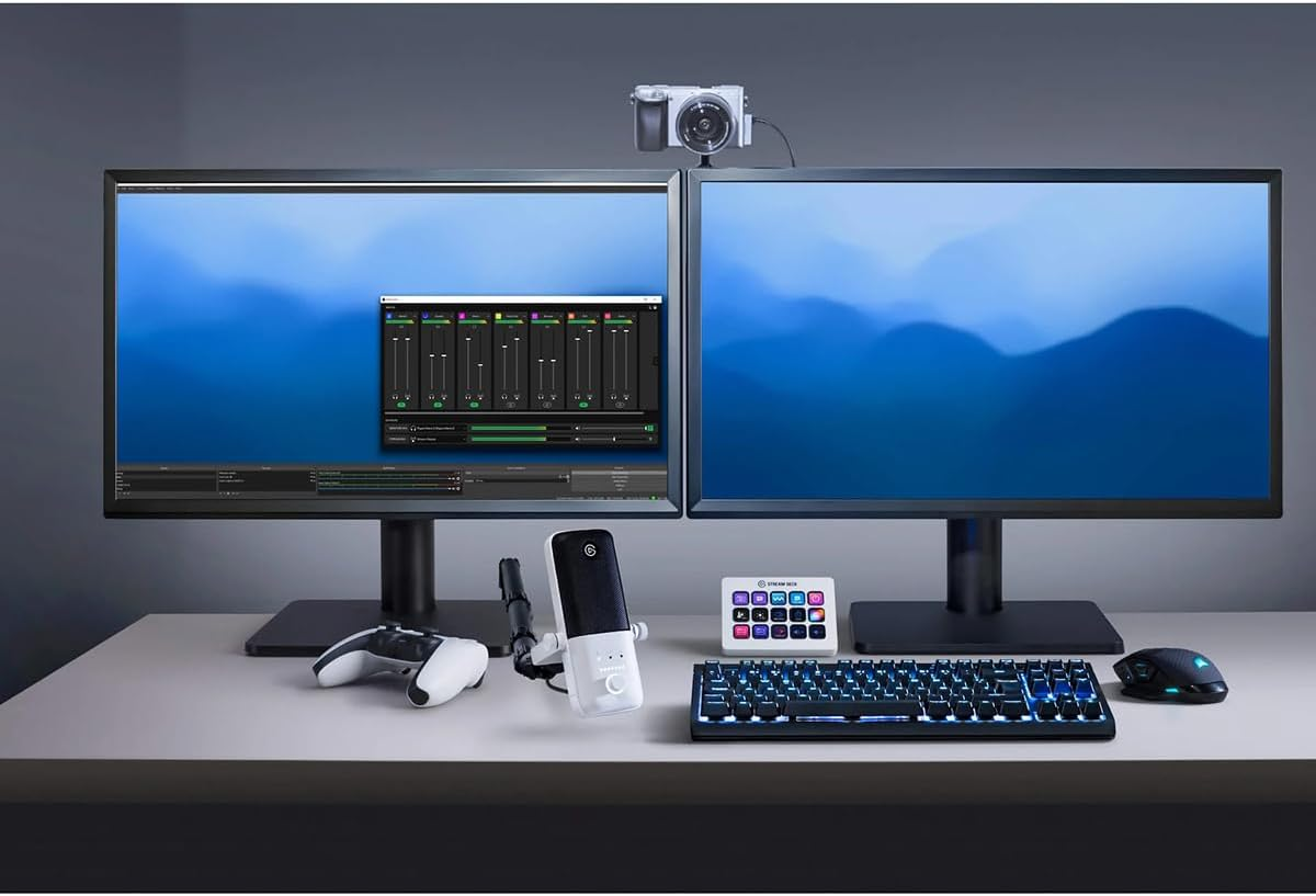 Elgato Wave:3 - Premium USB Condenser Microphone and Digital Mixing Solution, Anti-Clipping Technology, Capacitive Mute, Streaming and Podcasting, White (10MAB9911) image number 6