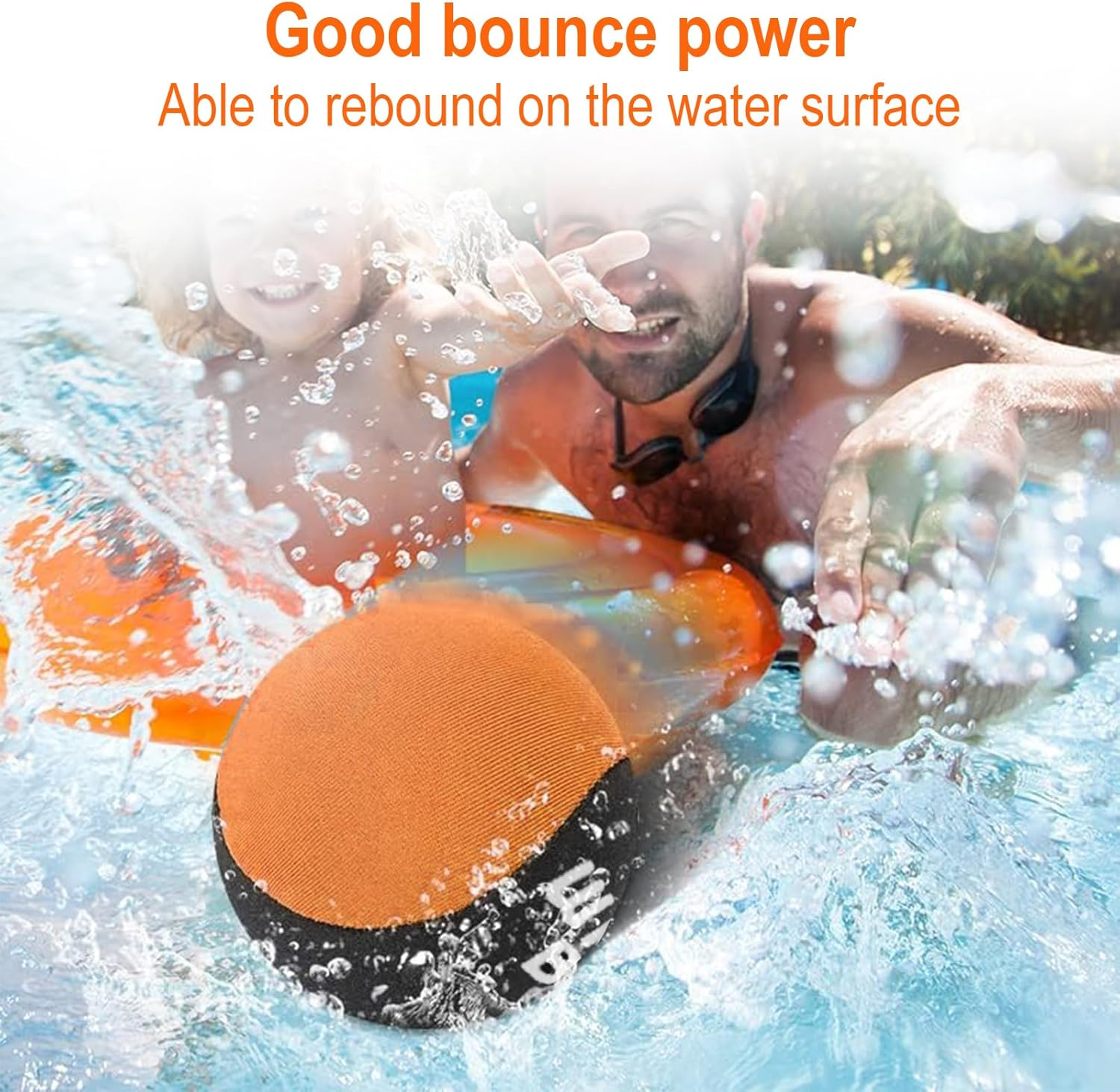 Bangbobi Pack of 2 Water Polo, Water Toy Children Outdoor for Pool, Beach and Lake - Beach Toy & Pool Toy for Children 5-12 Years (60 Mm, TPR) image number 4