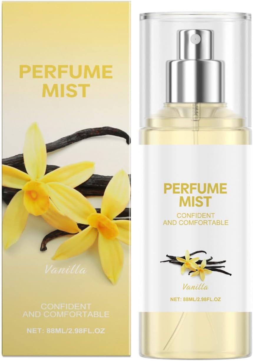 Choomomo Unisex Vanilla Perfume Body Spray 88Ml for Her and Him Long Lasting 24 Hours Sweet Comfortable Scent Lightweight Formula Yellow One Size image number 5