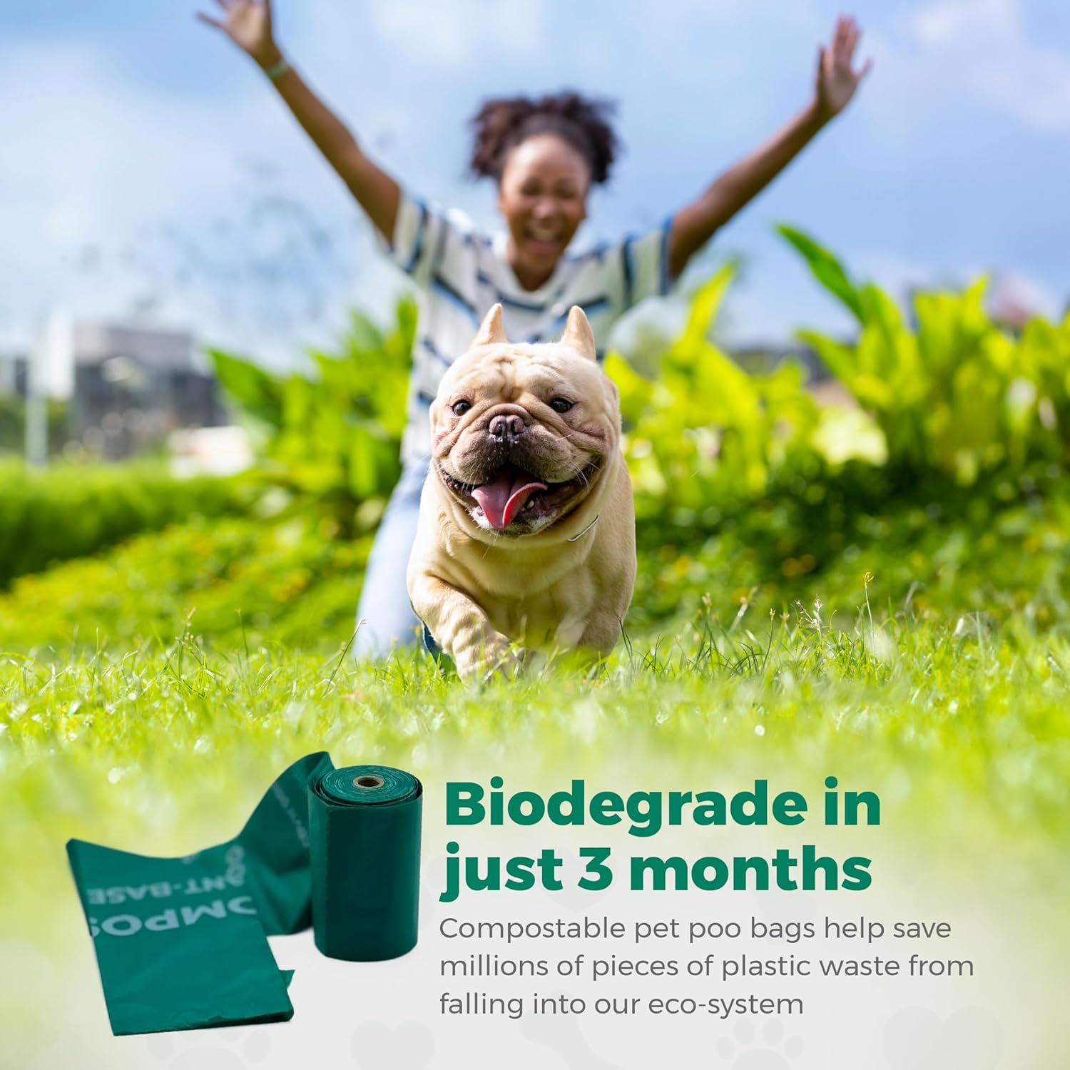 Dog Poop Bags Rolls - Triple-Layer, Extra-Thick & Leakproof Pet Waste Bags - Durable Poop Bags for Dogs with Easy-Tear Design - Mess-Free Cleanup - 360 Counts, Green image number 3