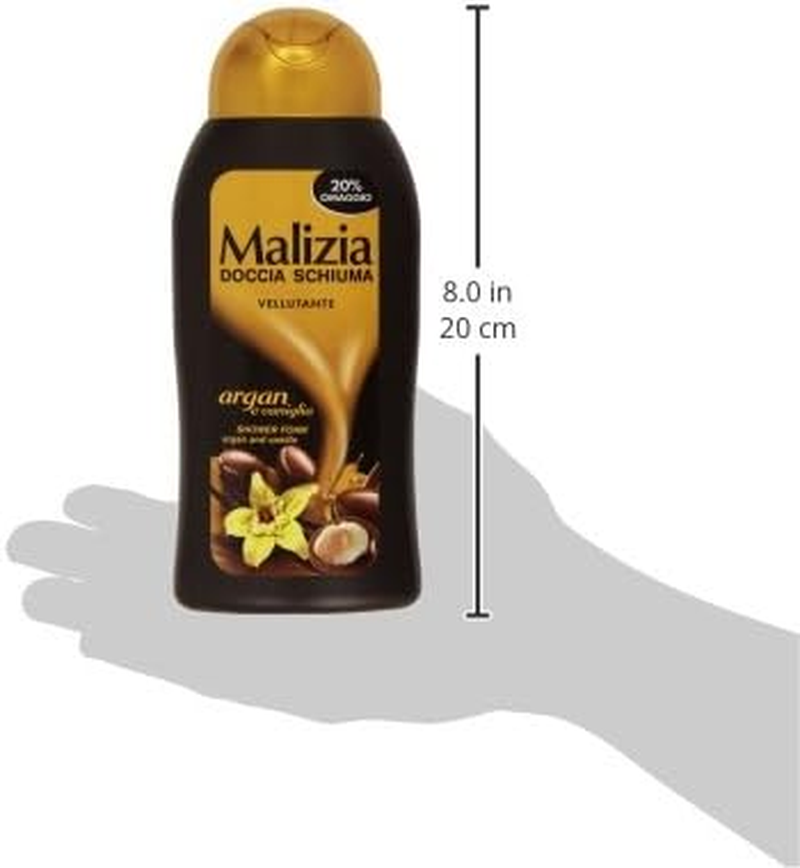 Malizia - Shower Foam, Smoothing Argan and Vanilla - 300 Ml image number 2