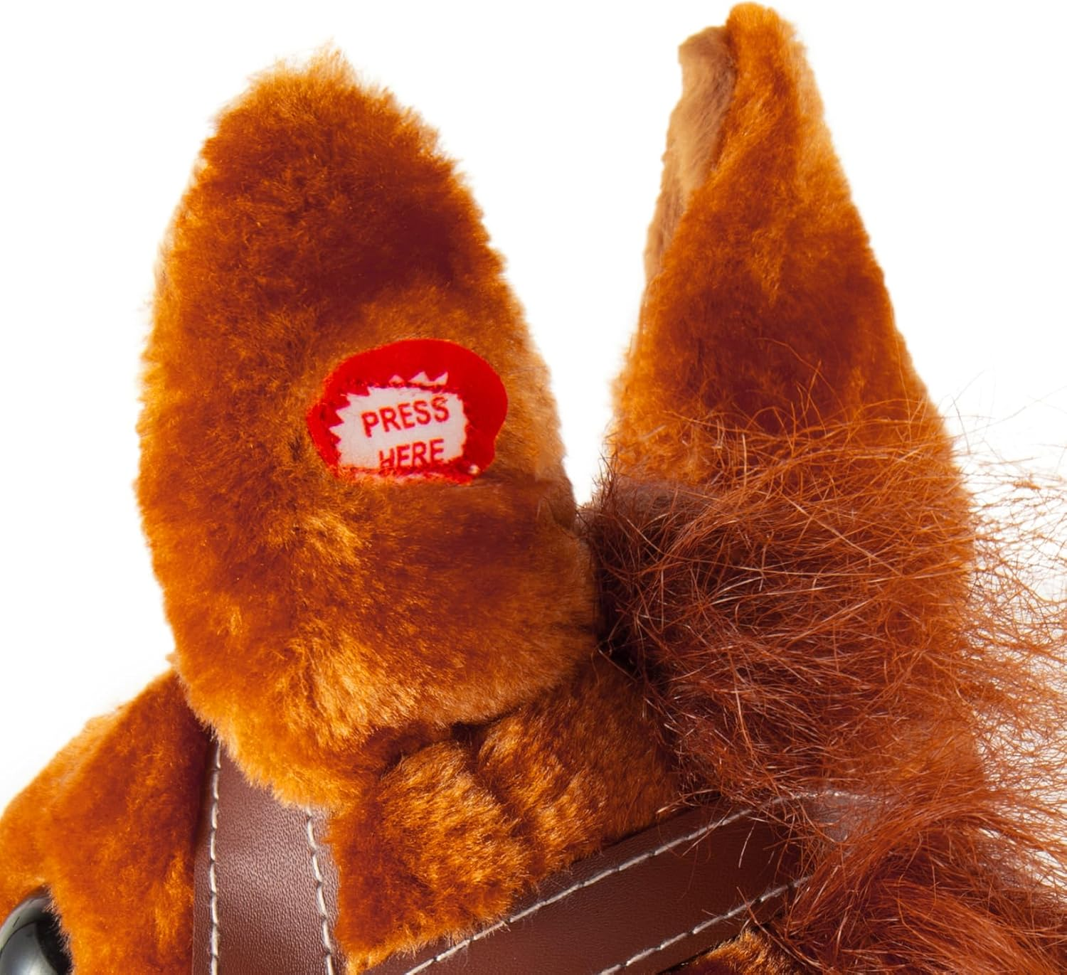 Morytale Plush Horse Riding 39Inch,Horse Provides Fun Pretend Play for Toddlers & Preschoolers， Clip-Clop Sounds image number 4