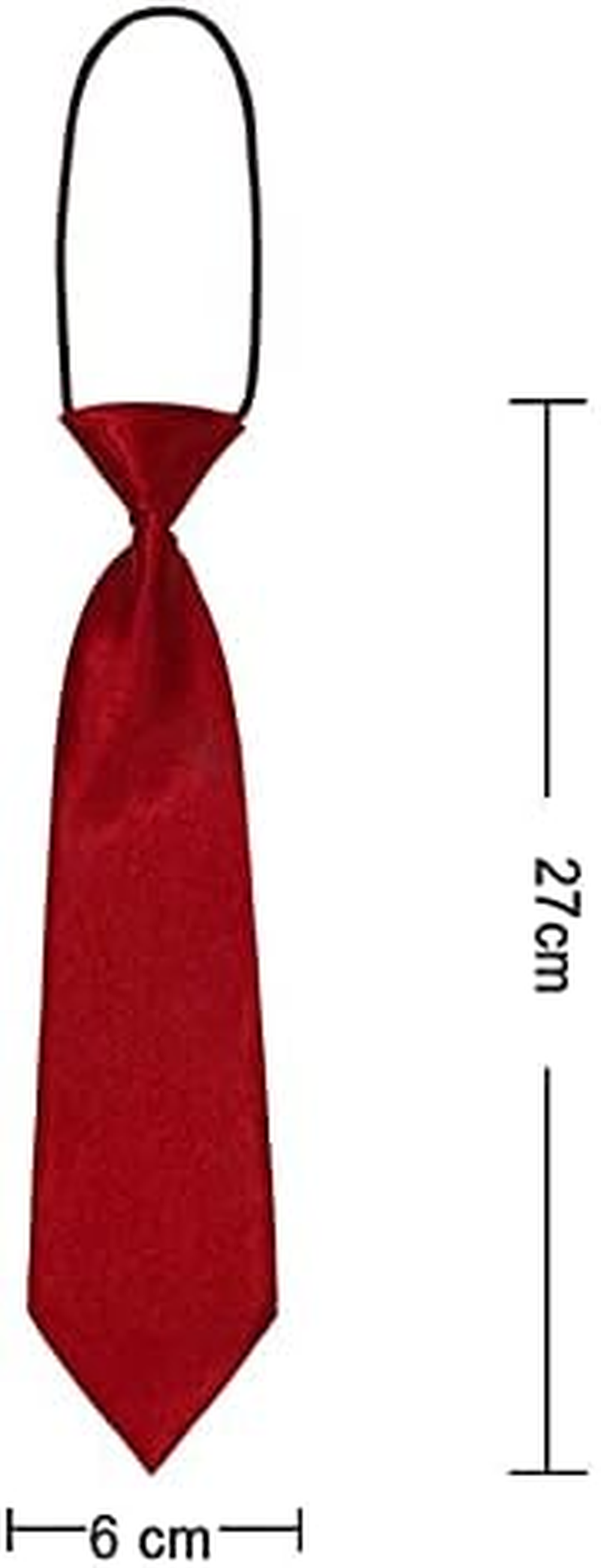 Young School Boy, Kids, Child, Toddler Wedding Solid Color Elastic Ties Necktie image number 1