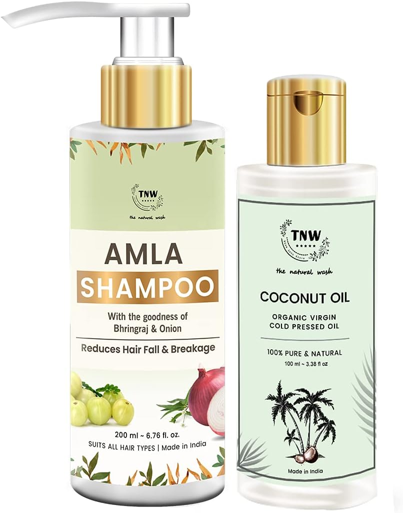 Tnw-The Natural Wash Hair Care Combo with Amla Shampoo & Coconut Hair Oil (Amla Shampoo + Coconut Oil) 300 Ml Ultimate Hair Care Kit for Strong and Healthy Hair image number 4
