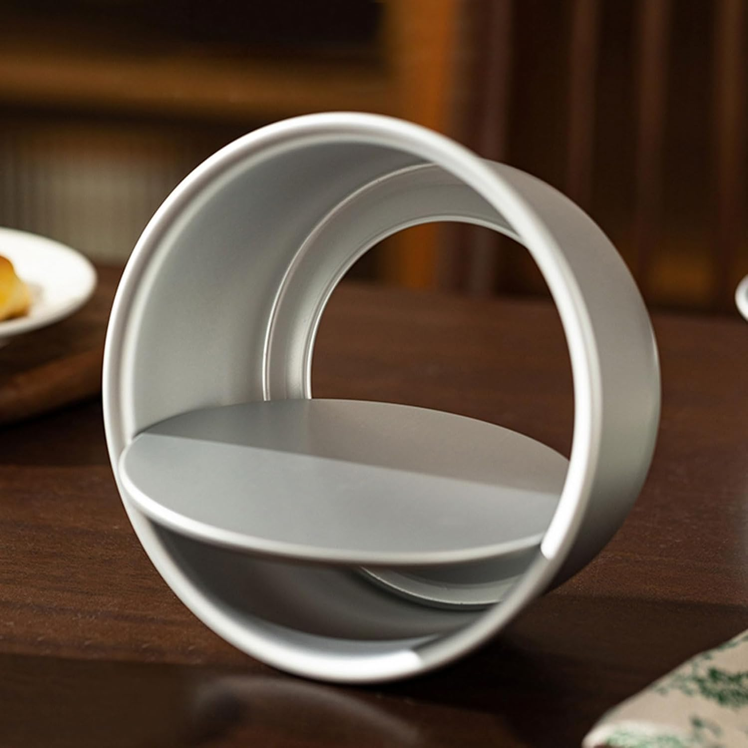 8 Inch Cake Tin Loose Bottom, 4Pack Aluminum round Cake Pan Non-Stick Deep Baking Tins for Christmas Wedding Birthday Party image number 2