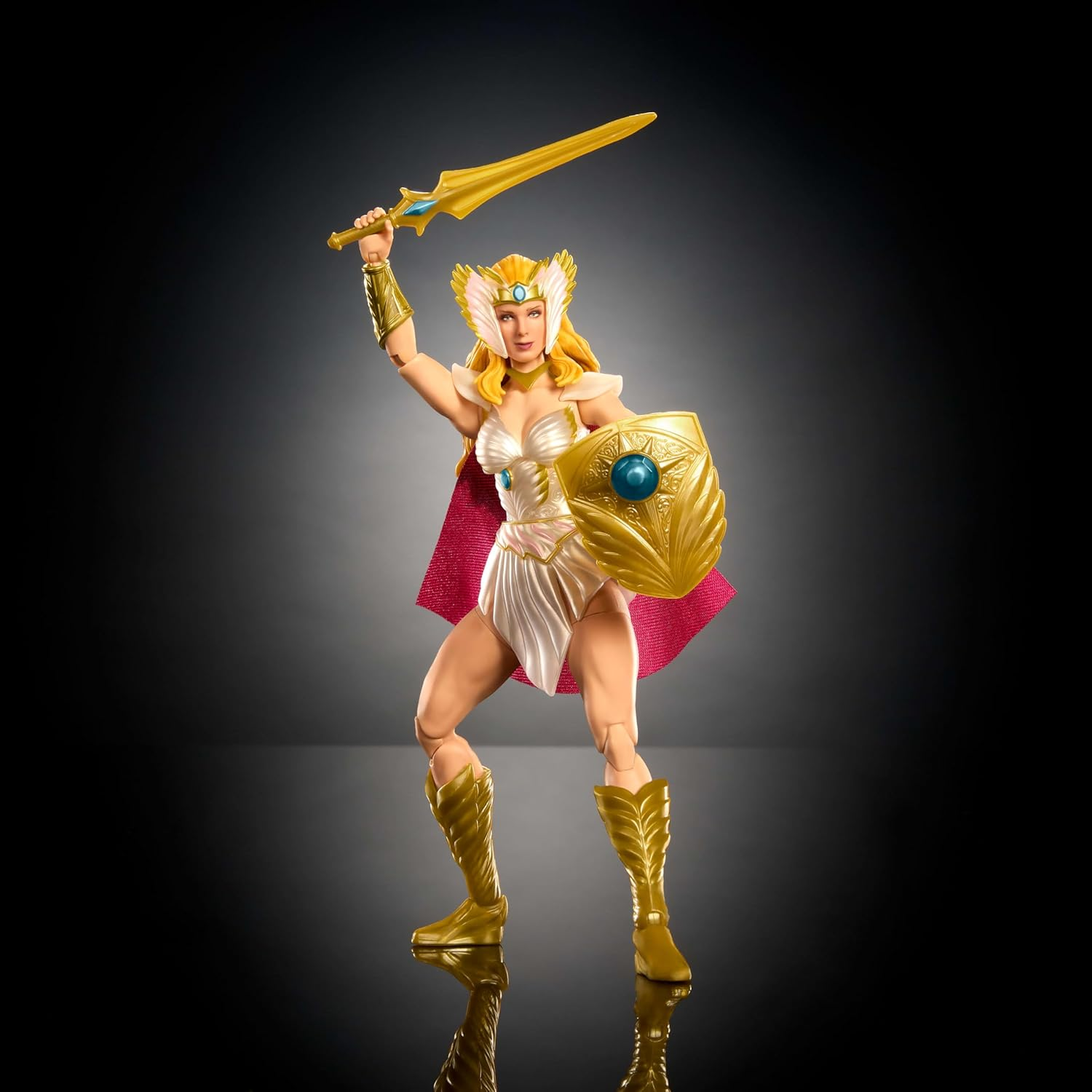 Masters of the Universe Masterverse New Etheria She-Ra 7" Motu Toy 30 Points of Movement Interchangeable Hands Soft Cloth Cape Shield Sword JBP83
