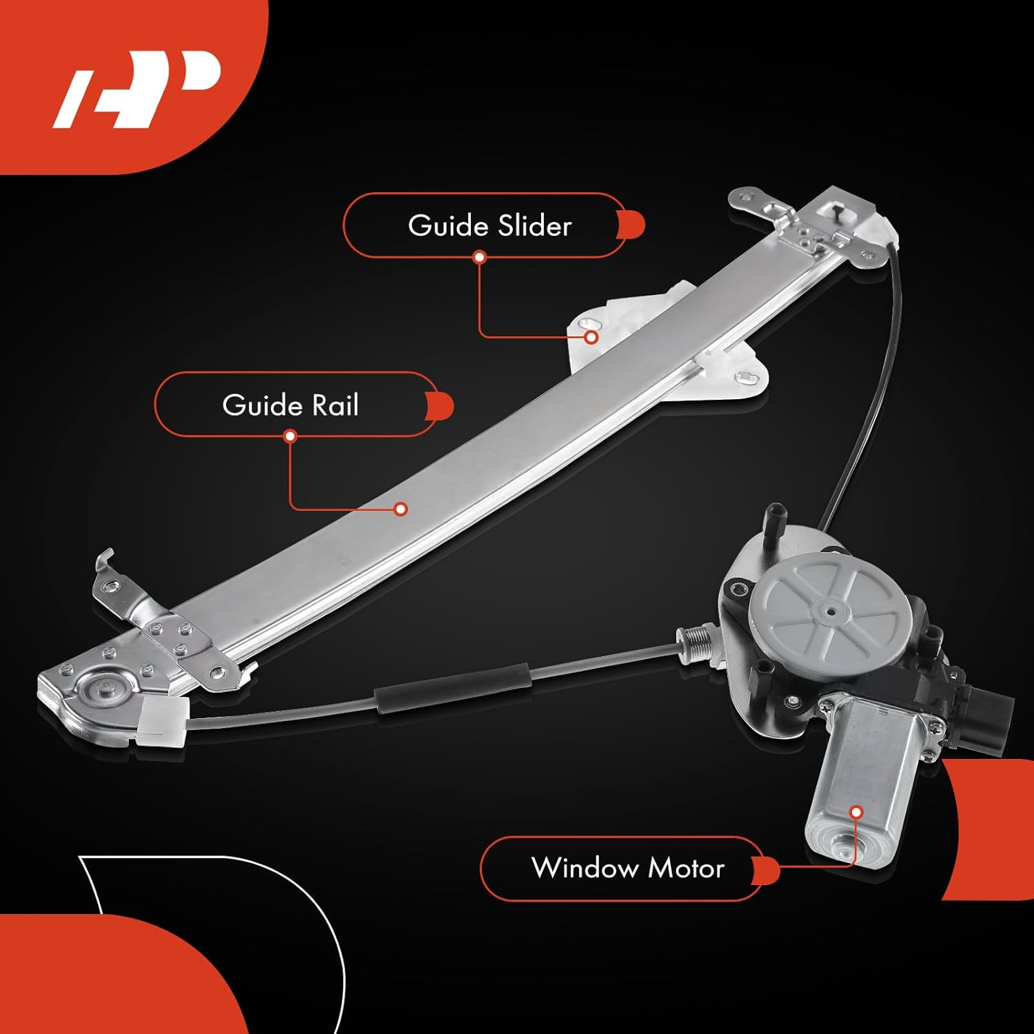 A-Premium Front Right Power Window Regulator with Motor Compatible with Subaru Forester 2009-2013 Front Right Passenger Side image number 1