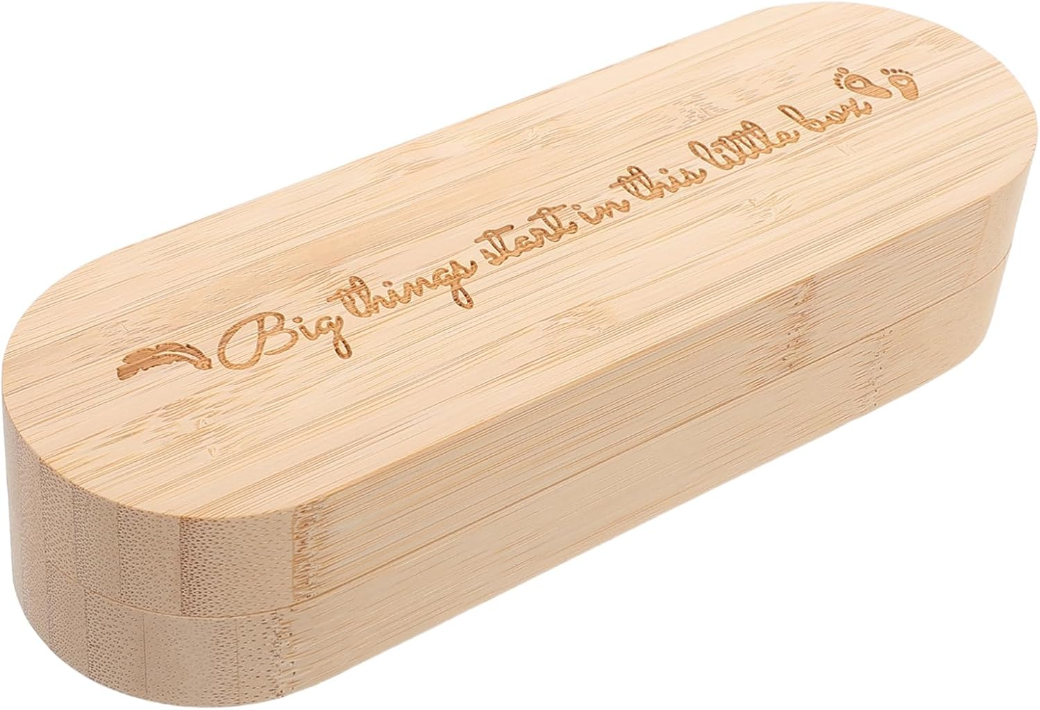 NOLITOY Digital Pregnancy Test Kit Reveal Box for Announcement Surprise Keepsake Wooden Pregnancy Test Souvenir for Grandparents image number 1