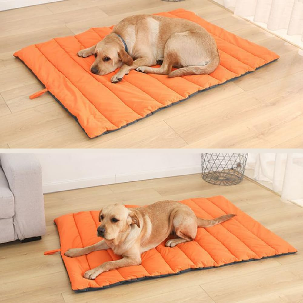 Portable Pet Mat Cat and Dog Mat Outdoor Waterproof Dog Beds for with Storage Carry Bag Dark Gray image number 2