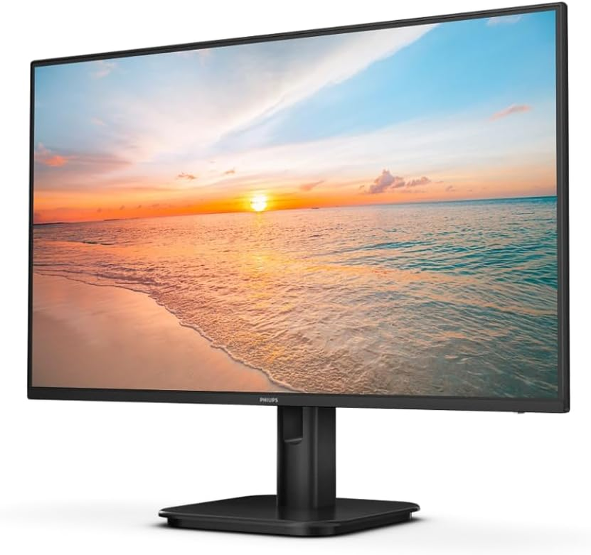 Philips 24" 16:9 FHD 1920 X 1080 IPS Home Monitor, 4Ms, 120Hz, VGA, DVI, HDMI, Audio-Out, Tilt, 3 Year Warranty (24E1N2100D)