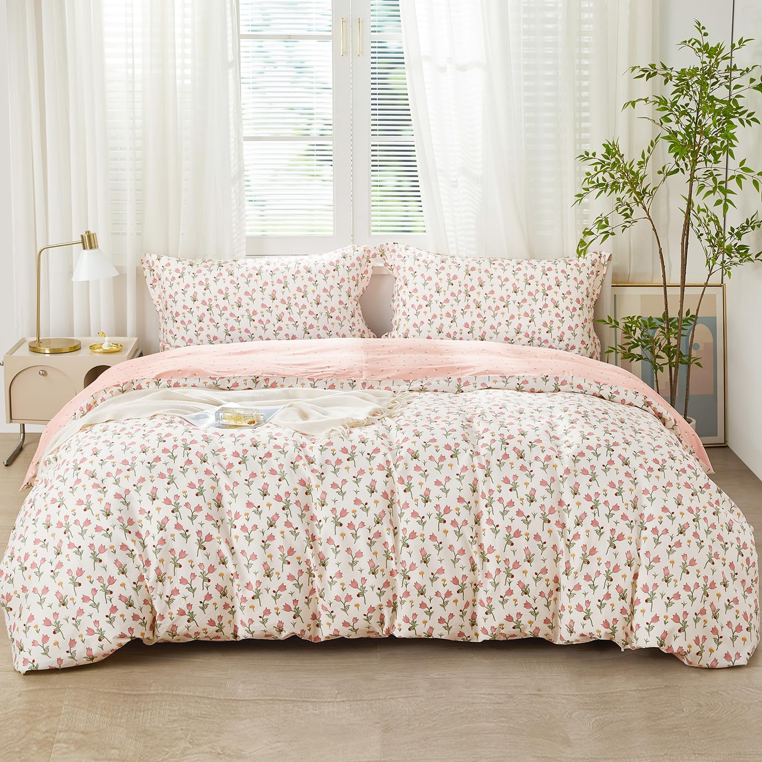SAPHREAS DESA0424137S 2-Piece Duvet Cover - Bedding Sets 135 X 200 Cm with 1 Pillowcase 80 X 80 Cm 135 X 204 Cm