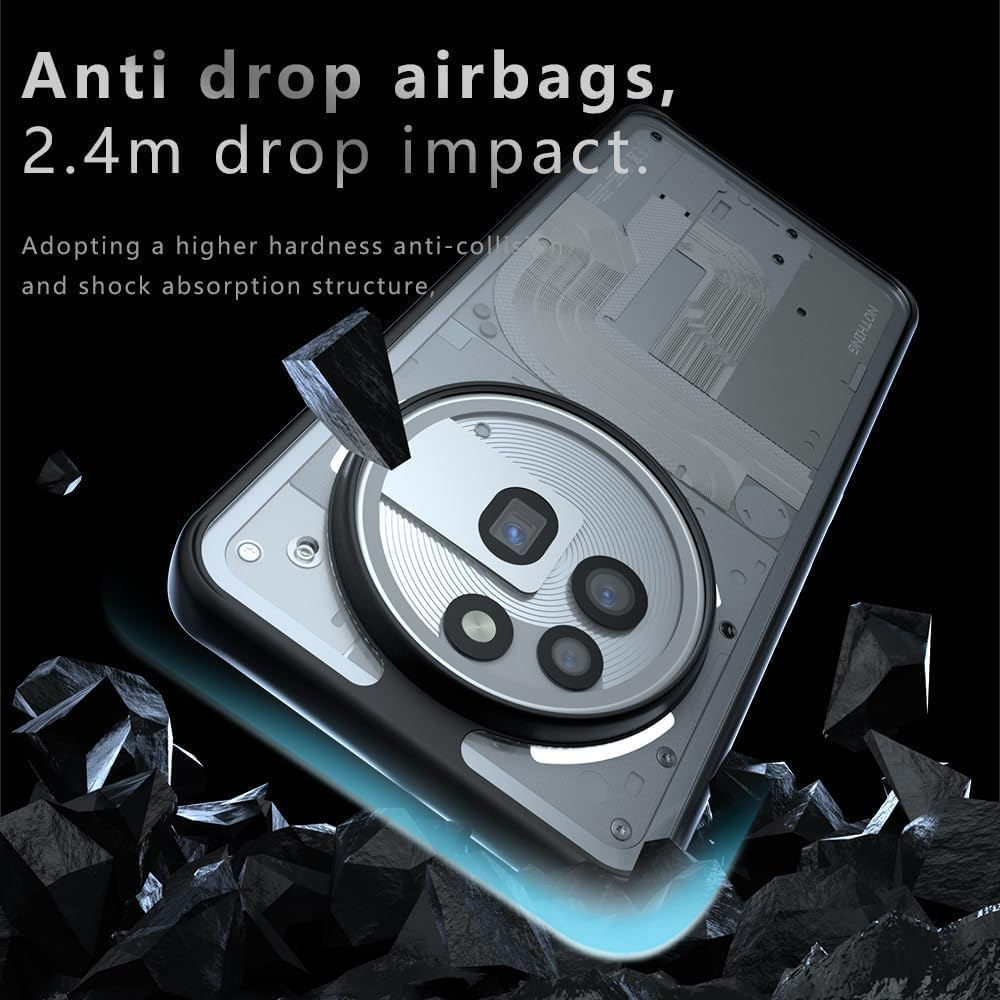 Matte Case for Nothing Phone 3A Pro/Nothing 3A Pro, Magnetic Mobile Phone Case, Shockproof Protective Case for Supports Magnetic Car Mount. CX