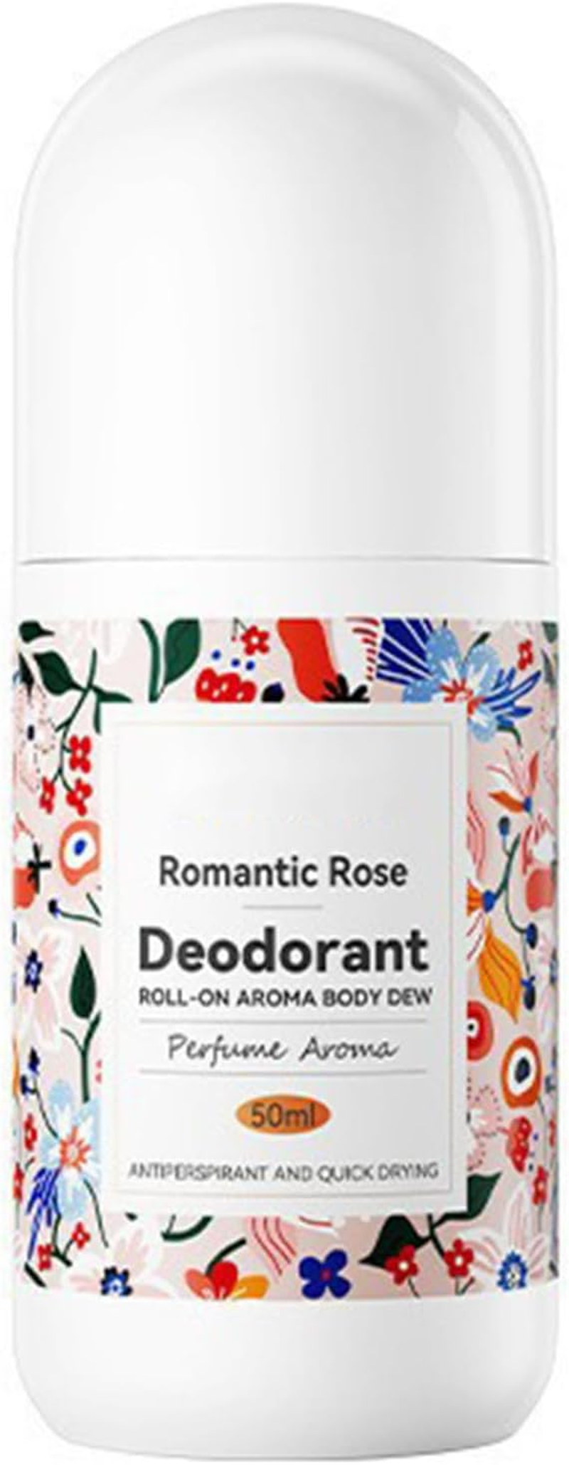 Jugaoge Long-Lasting Freshness Roll-On Deodorant for Women, Alcohol-Free and Rapid Dry Romantic Rose One Size