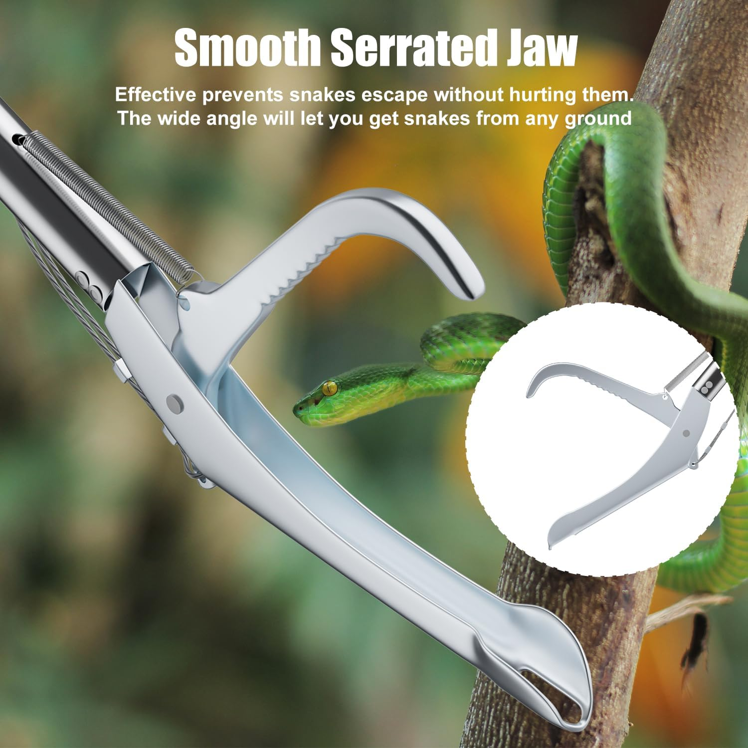 Anrain 47" Extra Heavy Duty Snake Tongs Reptile Grabber Catc