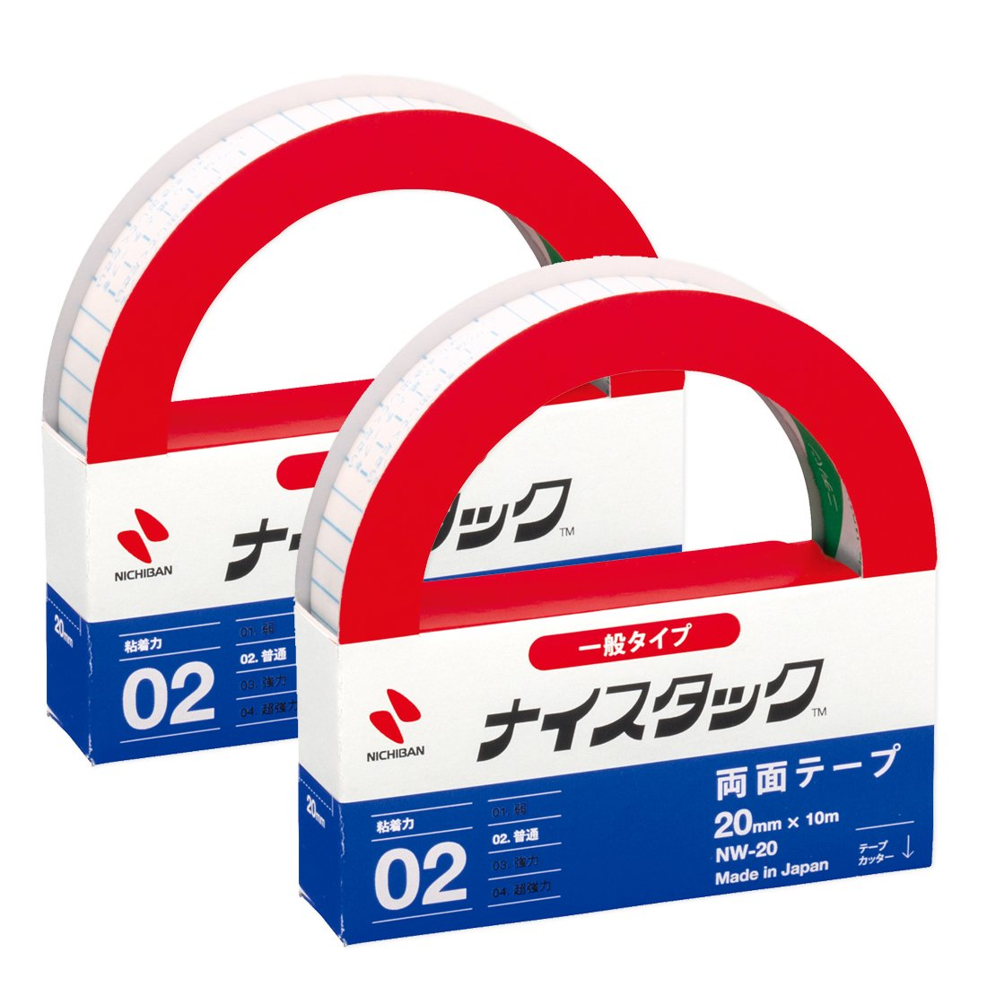 Nichiban NW-20AZ2P Double-Sided Tape, Nice Tack, General Type, 2 Rolls, 0.8 Inches (20 Mm) X 32.8 Ft (10 M) image number 6