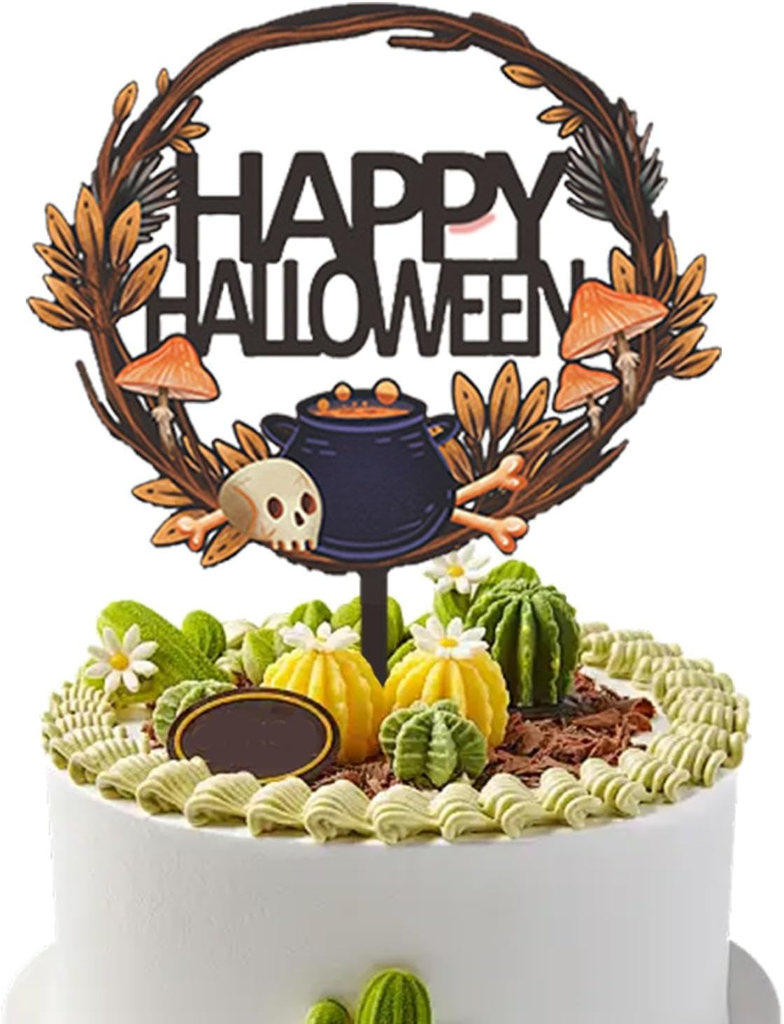 Halloween Cake Topper - Halloween Cake Plugin Party Dessert,Table Decoration Supplies Halloween Party Cake Decorations Horror for Boy Girls image number 5