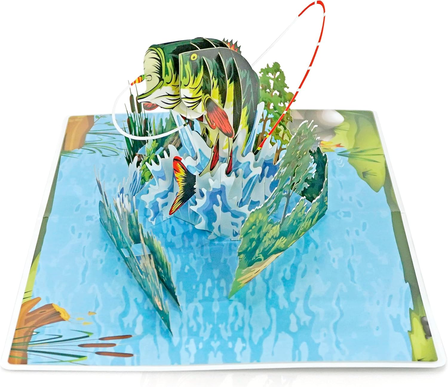 CUTPOPUP Fishing Birthday Card Pop Up, Fathers Day, 3D Popup Greeting Card, Birthday Card for Men, Husband, Dad, Granpa, Stepfather, Son (Fishing) SD197AU1520 - Camping image number 5