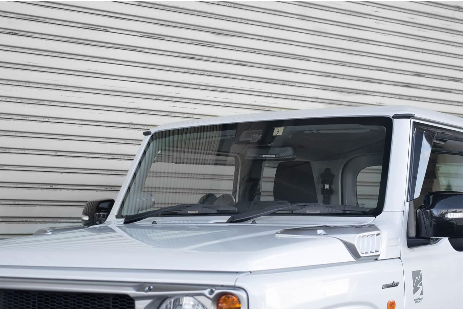 MONSTER SPORT 861000-7600M Rearview Mirror Cowl Suzuki Anti-Glare Function Rearview Mirror Car General Purpose Swift Sport [Zc33S]/Jimny Sierra [Jb74W]/Solio [MA37S] Other Carbon Pattern Rearview image number 5