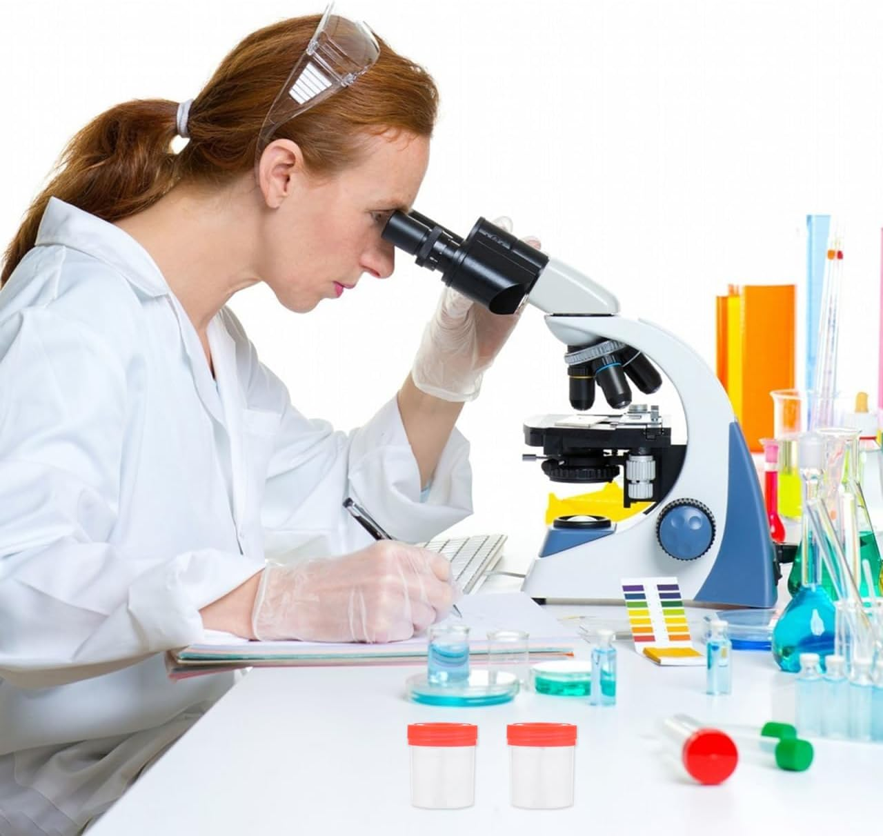 Gatuida Medical Use 10 Pack 60Ml Pee Sample Plastic Specimen Container for Testing image number 6