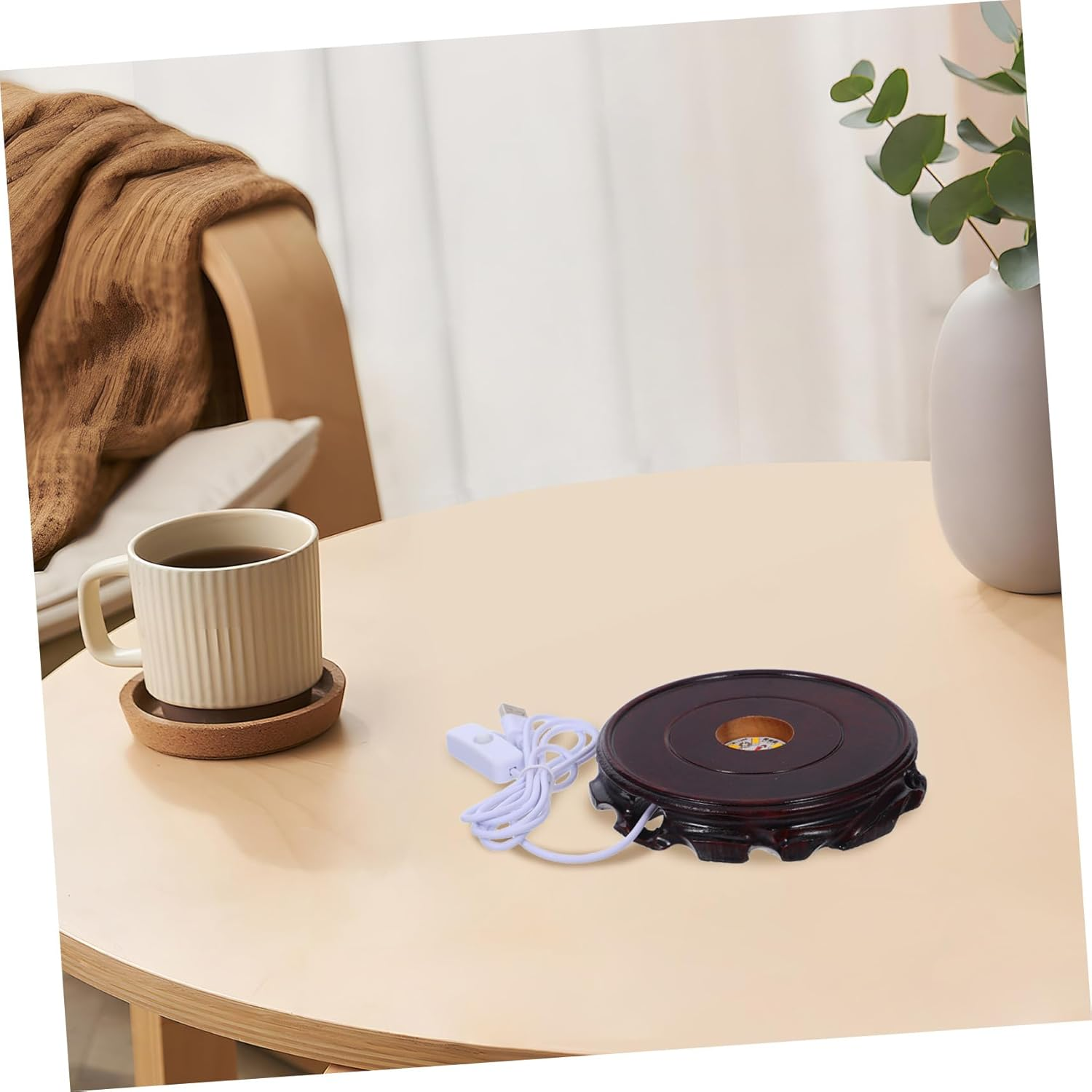 GOOHOCHY round Lighted Stand for Crystal Ball Glass Globe Elegant Design for Home Office Decor Unique Night Light Ornaments image number 4