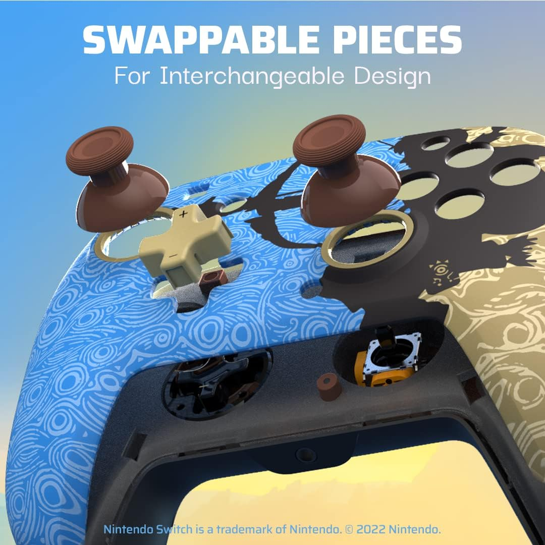 PDP Switch Rematch Wired Controller Ancient Arrows ZELDA Officially Licensed by Nintendo - Customizable Buttons, Sticks, Triggers, and Paddles - Ergonomic Controllers image number 5
