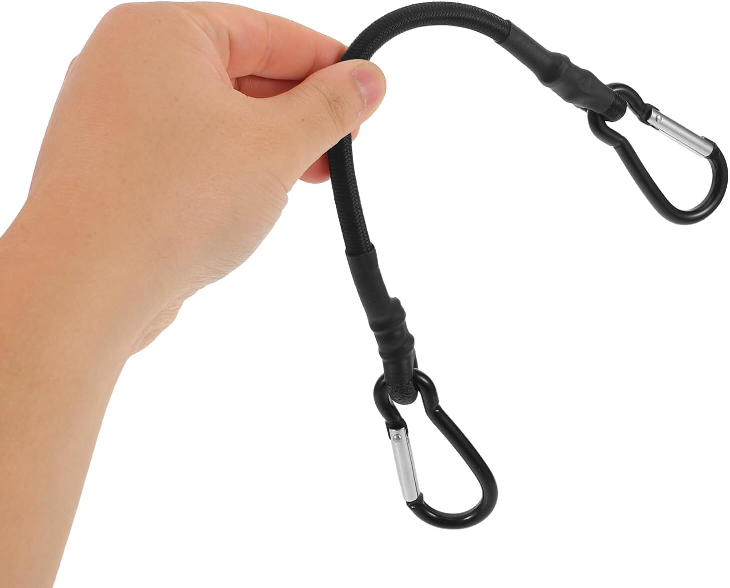 WHAMVOX 8Pcs Heavy Duty Rubber Bungee Straps with Carabiner Hooks Weather-Resistant Outdoor Elastic Cord Pack for Secure Cargo Luggage Camping Gear Travel and Hunting Organization image number 5