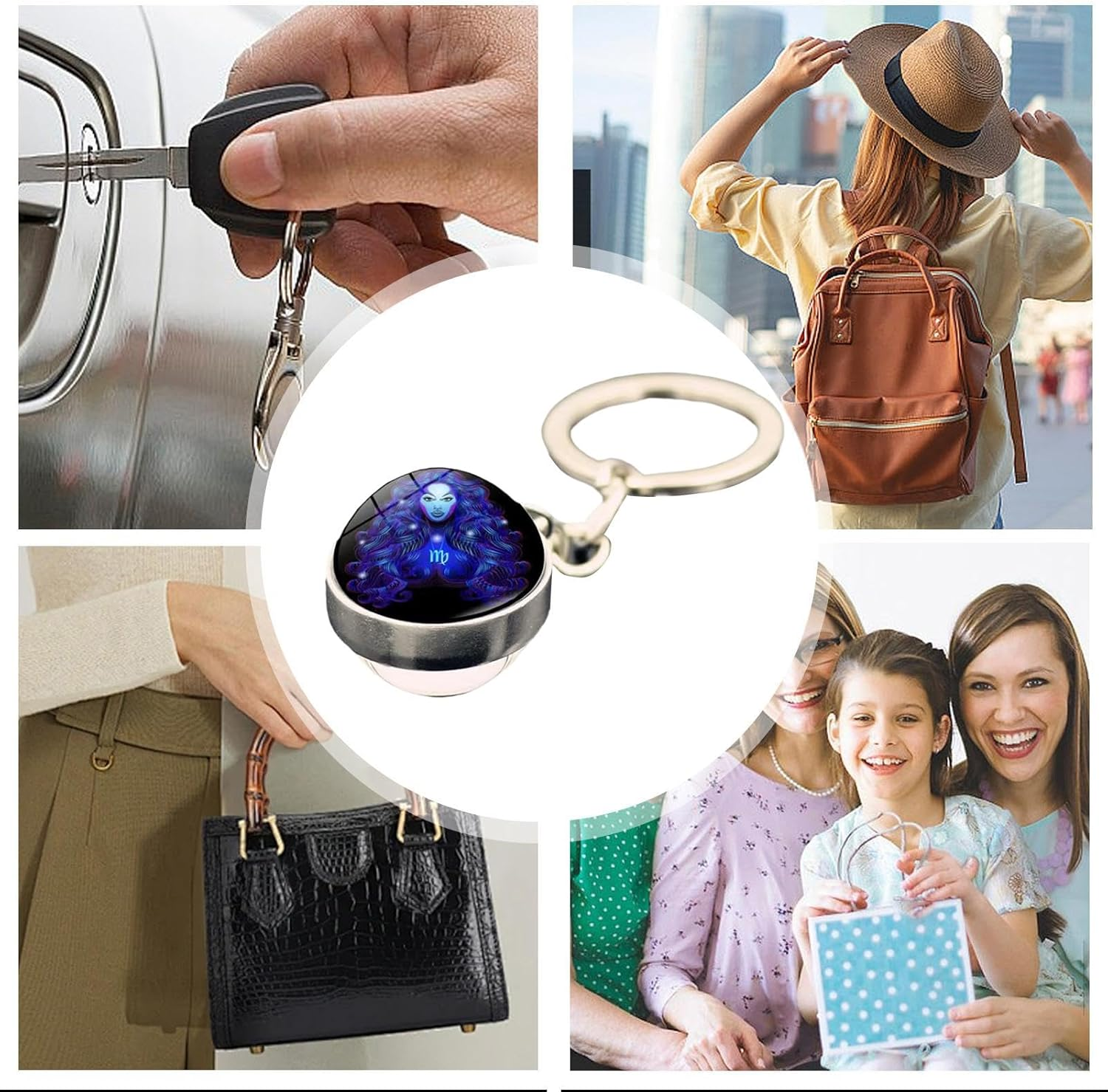 Duroecsain Key Chain Magic, Constellation Key Chains, Star Cup Accessories, Glow in the Dark Pendant, Car Ornament for the Keys, Backpack