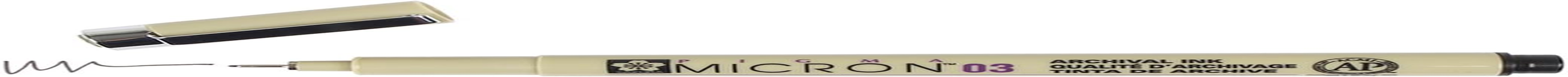 Sakura Pigma Micron 03 Black Pen 0.35Mm Line Width Pack of 4 (03) image number 2