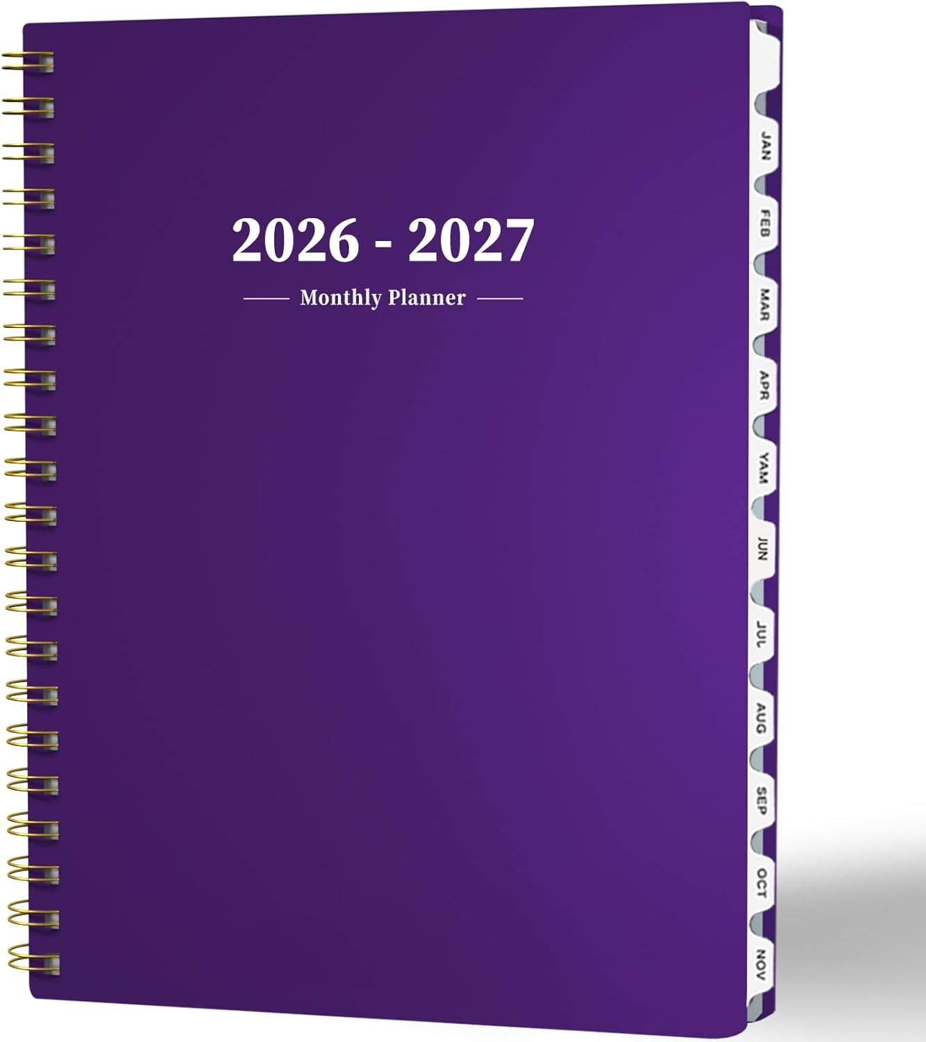 Ymumuda 2025-2026 Monthly Planner - 2 Year Monthly Planner, JAN.2025 to DEC.2026, 8.5" X 11", Large Planner with Spiral Bound, Perfect for School & Office Schedule, Orange