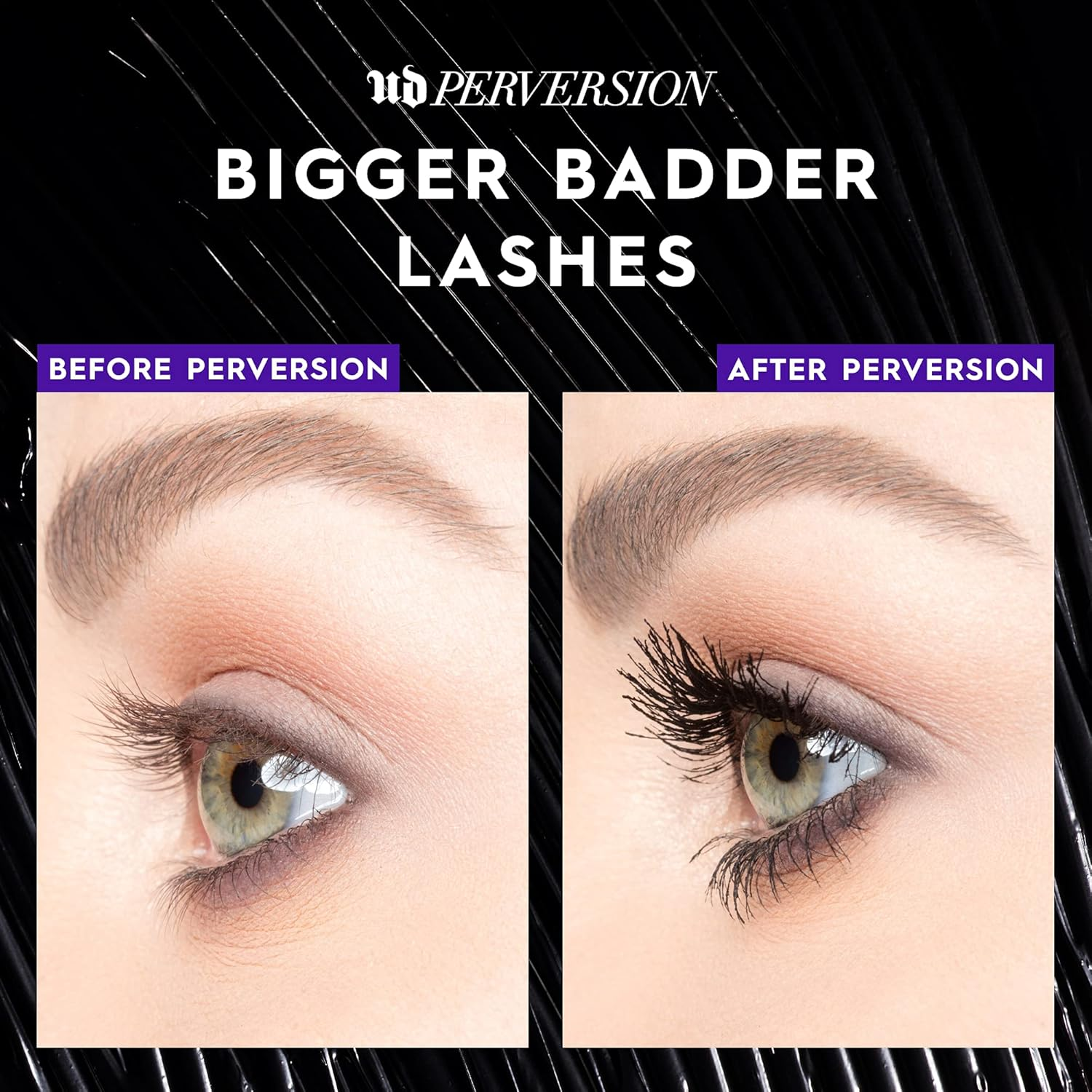 Urban Decay Perversion Volumizing Mascara - Intense Black - Creamy, Clump-Free, Flake-Free Formula - Volumizing Brush Separates & Defines - Proteins & Amino Acids to Stimulate Lash Growth