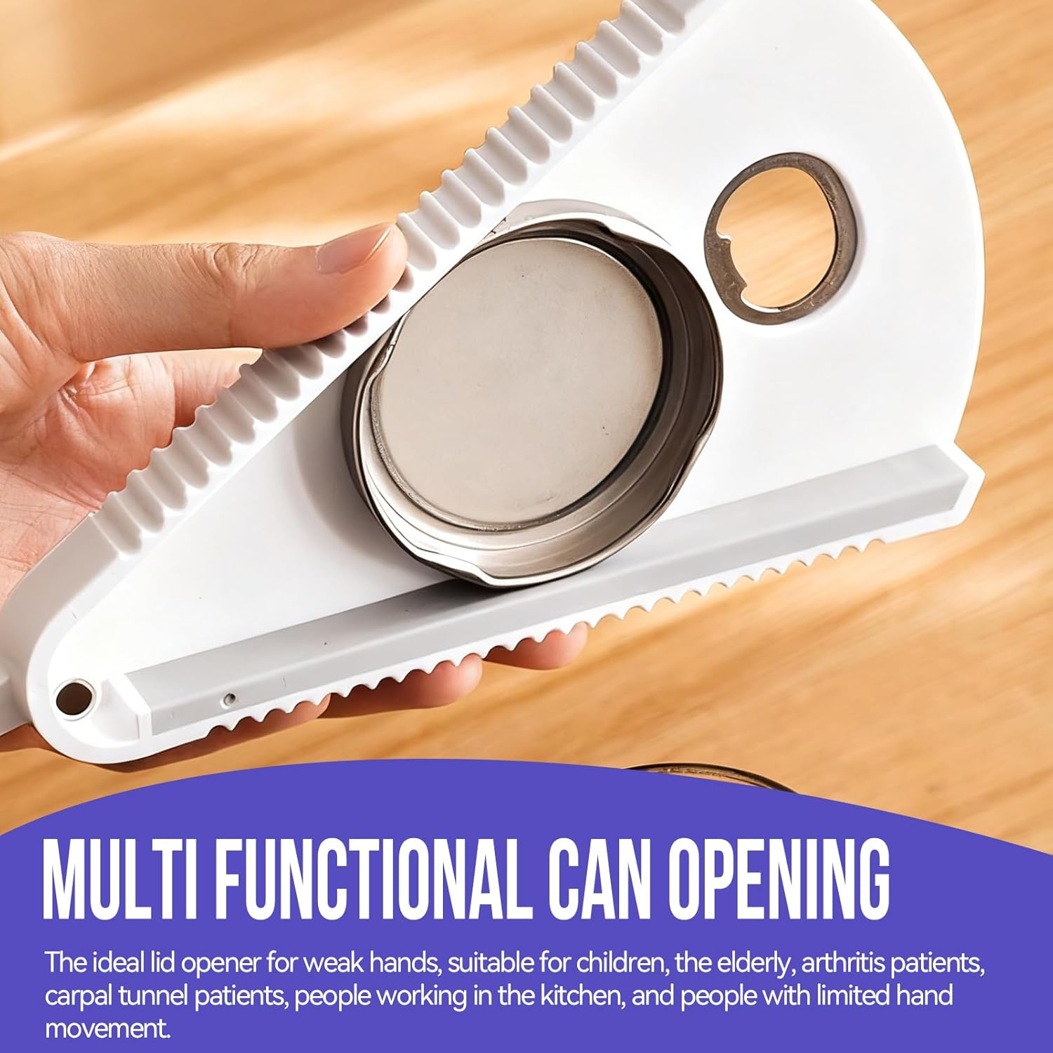 Jar Opener & Can Openers for Weak Hands,Multi-Function Bottle & Tin Opener,Ergonomic Design Kitchen Gadgets for Children, Elderly and Arthritis Sufferers, Easy-To-Use Kitchen Tools & Gadgets image number 1