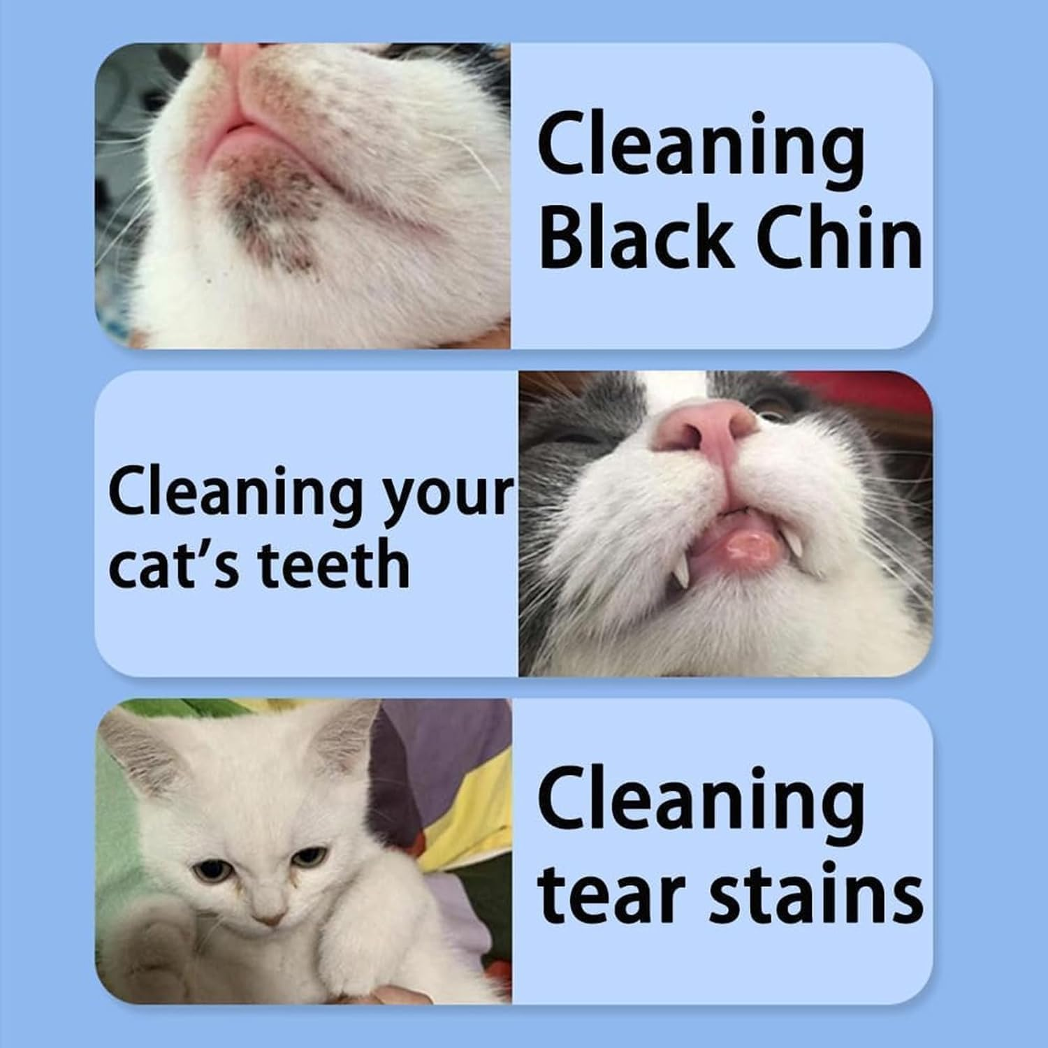 Xinghonyac 4 Pcs Cat Chin Brush, Silicone Scrubber for Cats Chin Cleaner, Cat Grooming Chin Scrubber, Silicone Brush for Cats Chin Cleaning Tool, Finger Brush Silicone Pet Toothbrush for Puppies and Cats image number 4