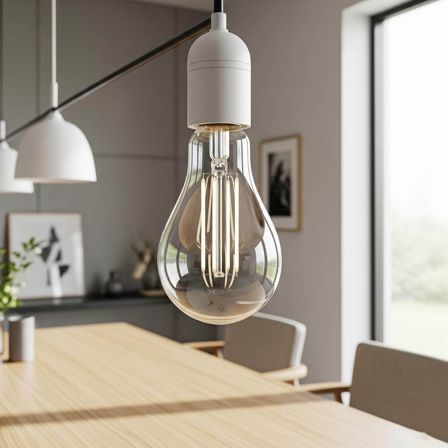 SUNSEED 4X White Filament LED Classic Light Bulb E27 12 W Replaces 100 W Warm White 3000 K image number 6