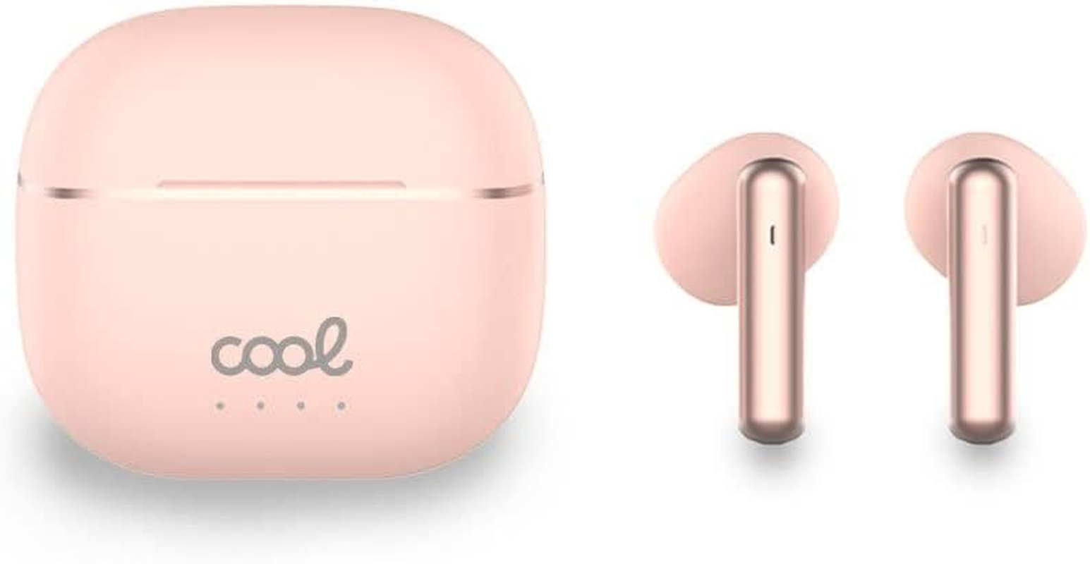 Stereo Bluetooth Headphones Dual Pod Earpods Cool Gen LCD Pink image number 1