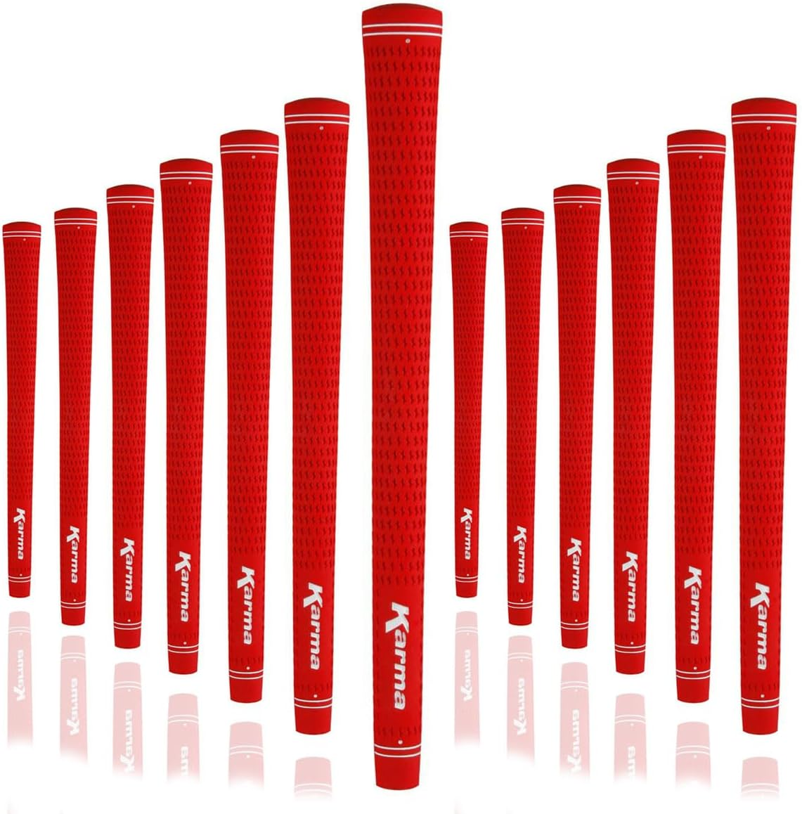 Karma Velour 13 Piece Golf Grip Set, Blue Standard Size Rubber Velvet Style Replacement Golf Club Grips for Men image number 3