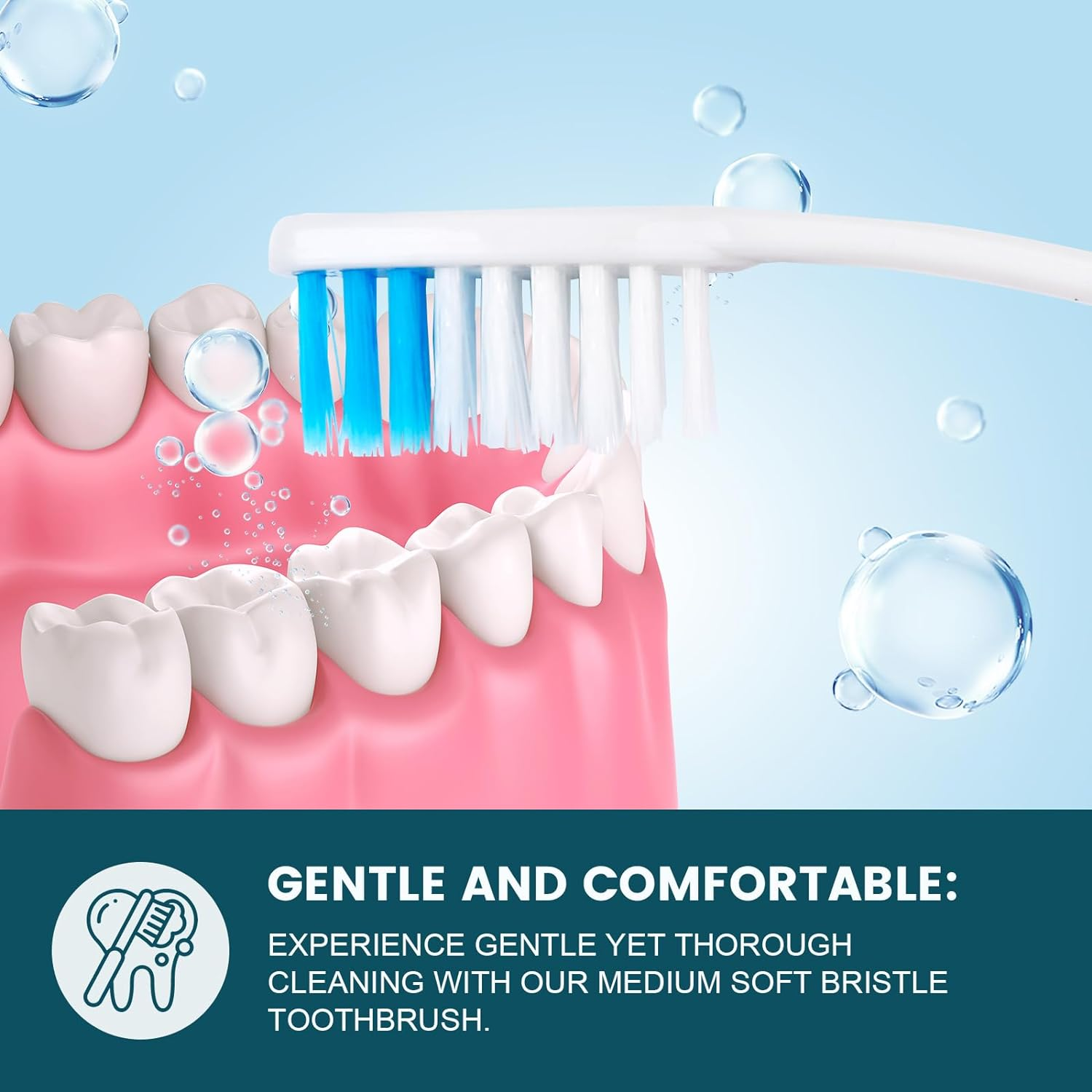 Navona 150 PCS Individually Wrapped Bulk Toothbrush Pack, Disposable Soft Bristle for Adult or Kid, Ergonomic Handle, Perfect for Travel, Hotel, Donation image number 2