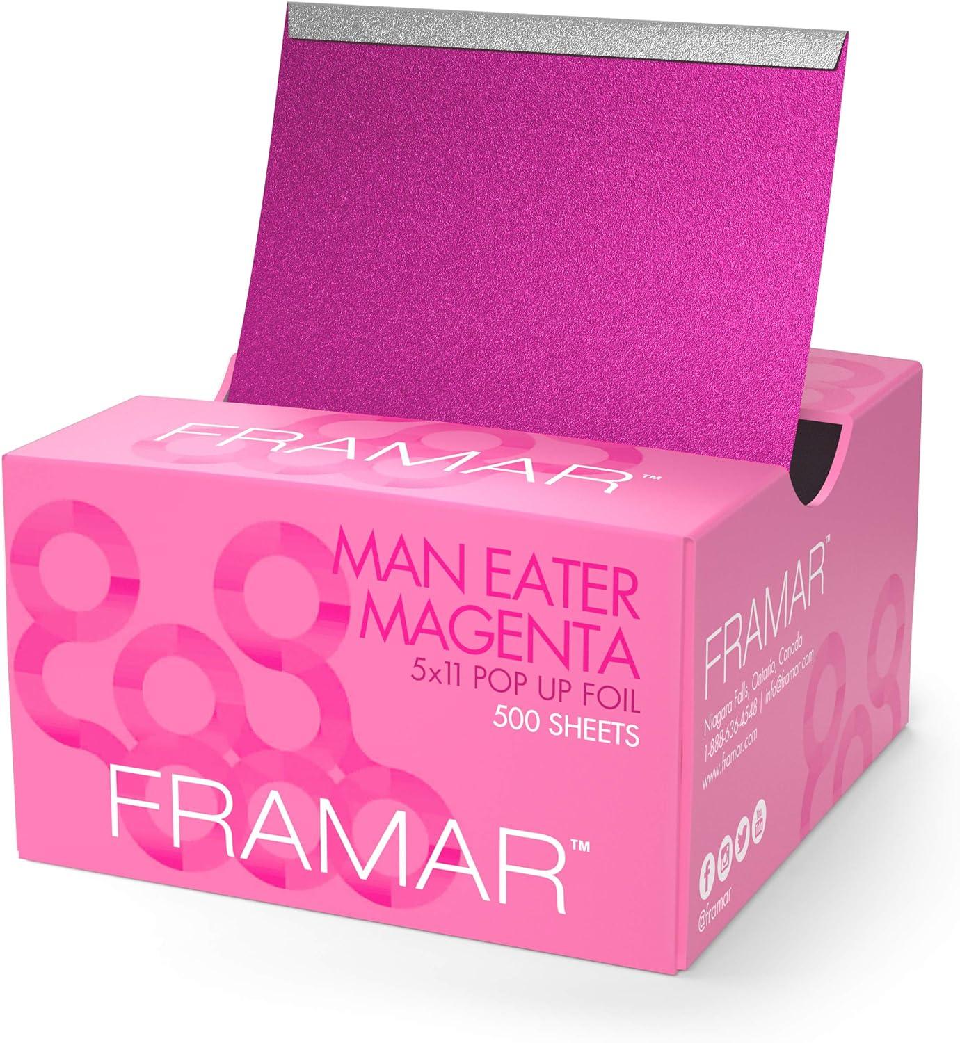 Framar Star Struck Silver Pop up Hair Foil, Aluminum Foil Sheet, Hair Foils for Highlighting - 500 Foil Sheets