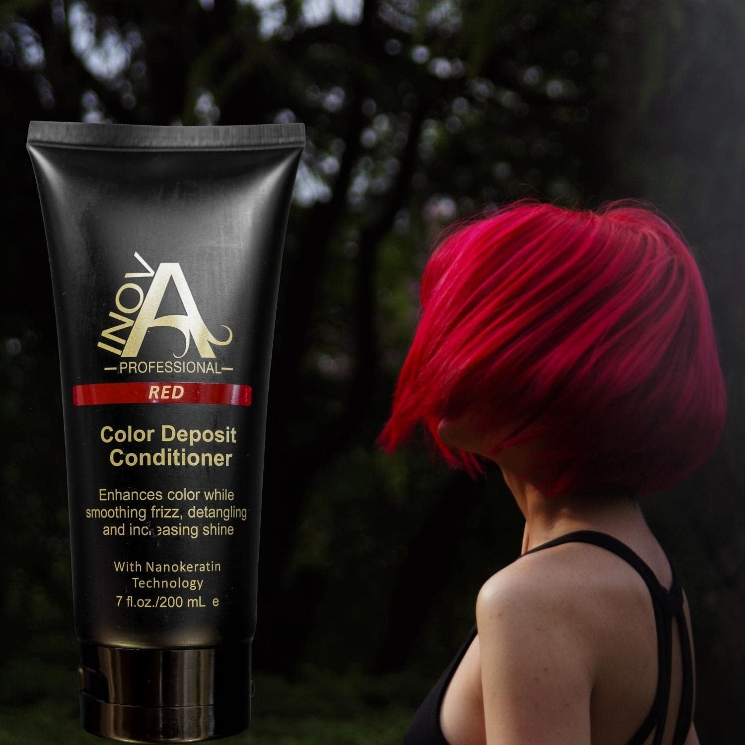 Inova Professional Color Deposit Shampoo Sulfate-Free - Red by Inova Professional for Unisex - 11 Oz Shampoo image number 4