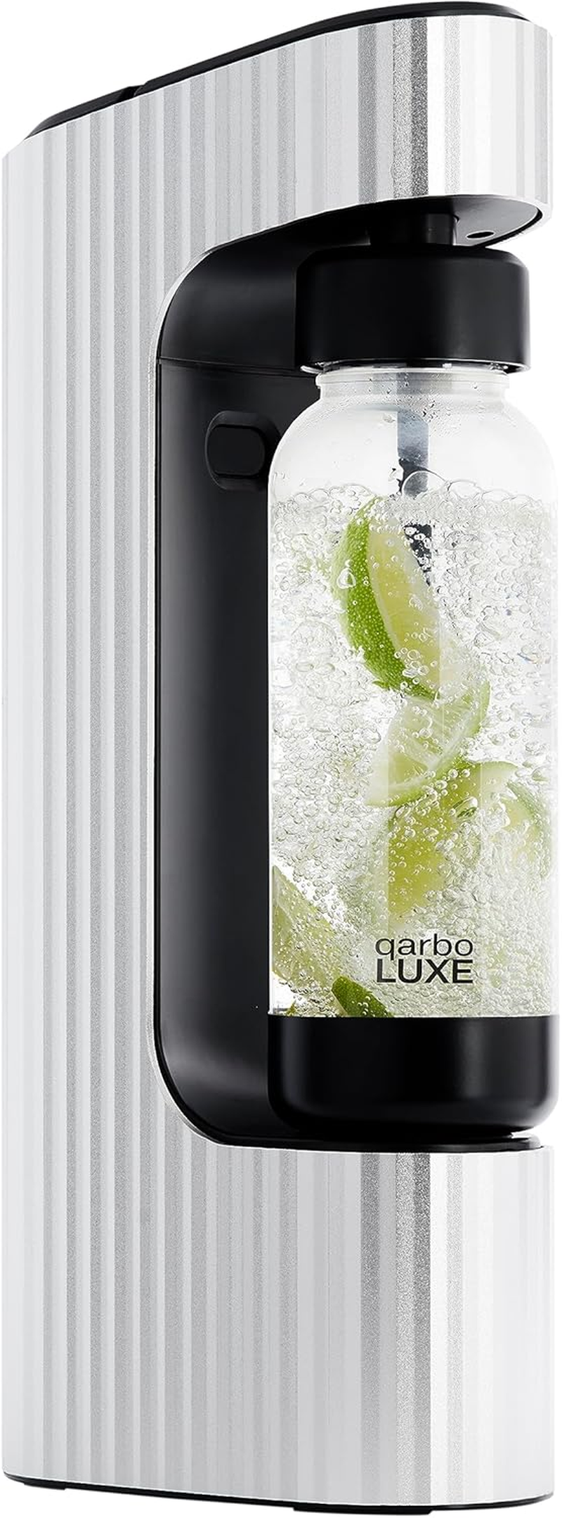 Twenty39 Qarbo LUXE Premium Sparkling Water Maker Machine - Soda Beverage Carbonator for Home, Seltzer & Carbonated Beverage Dispenser, Water Carbonation Fizz Maker (Amalfi Silver) image number 4