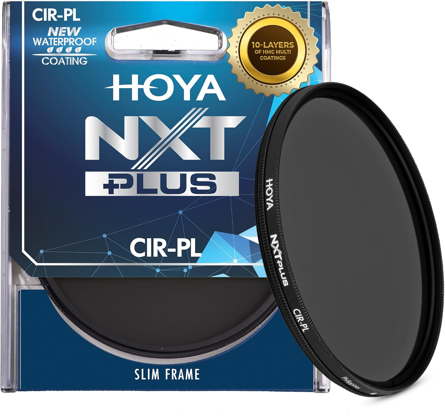 Hoya NXT plus 77Mm Polarizing Filter &mdash; Circular Polarizer with Waterproof Top-Coat, 10-Layer HMC Coatings, 1.72 Filter Factor for Faster AF, Low-Profile Aluminum Frame for Outdoor Photography