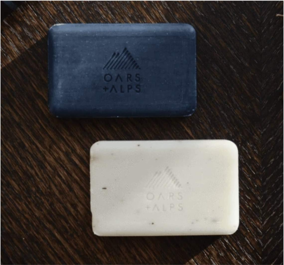 Oars + Alps Bar Soap Gift Set, Natural Skin Care, with Hydrating Shea Butter and Exfoliating Activated Charcoal, Vegan and Gluten Free image number 1