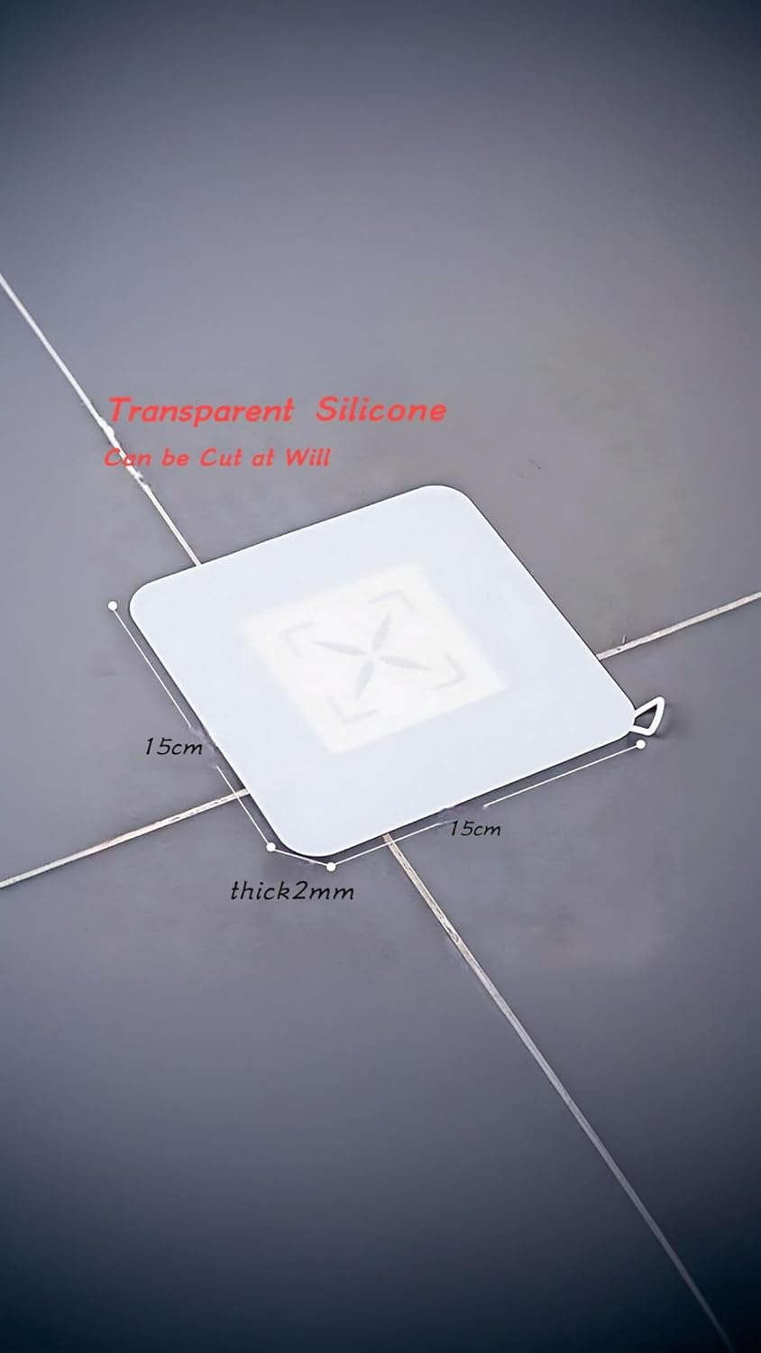 Honwor Silicone Floor Drain Anti-Odor Mats - 4 Pcs Deodorizing Covers for Kitchen, Bathroom & Laundry - Odor Sealing, Easy Clean, Durable Use image number 3