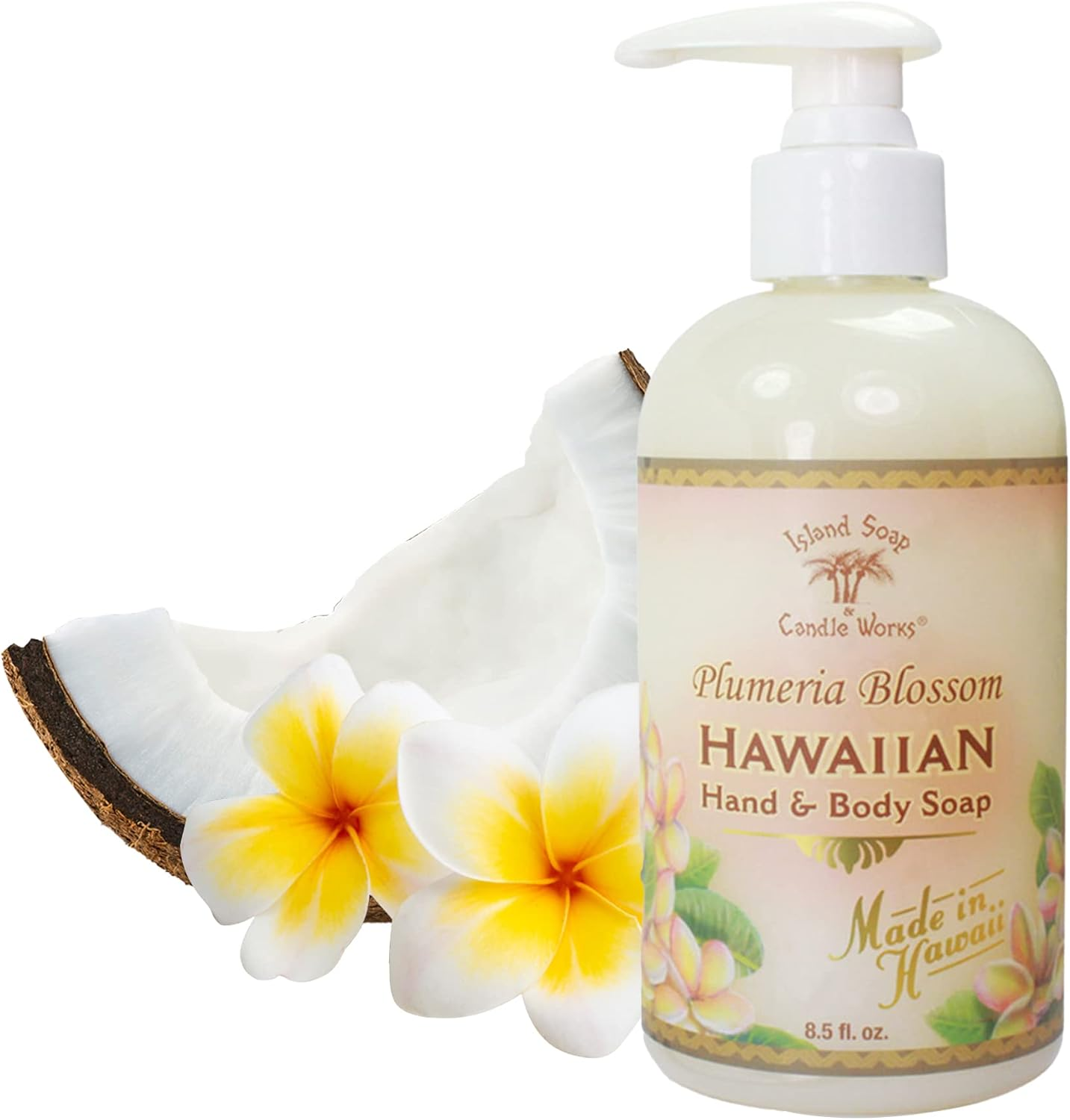 Plumeria Blossom Hawaiian Hand & Body Soap 250Ml image number 3